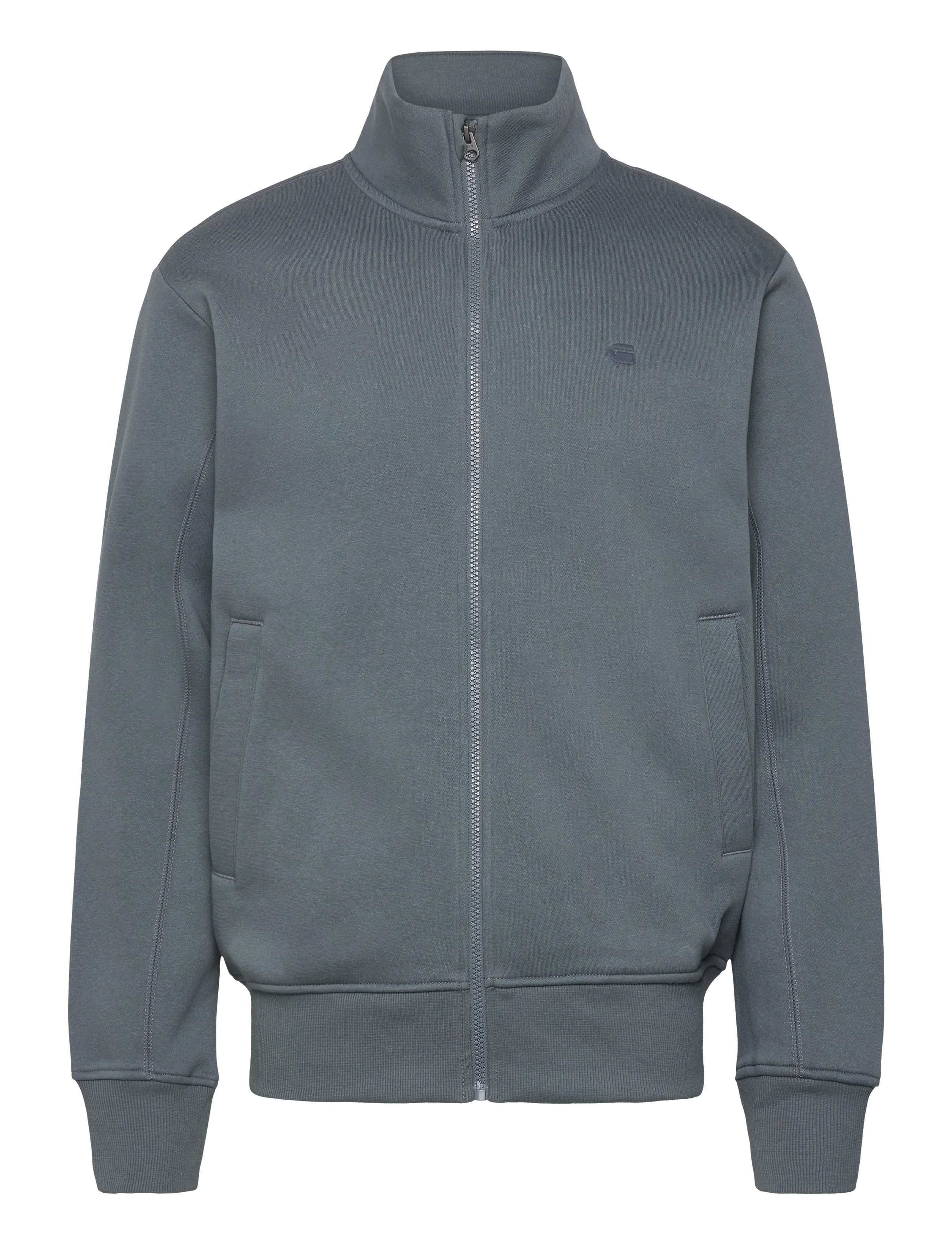 G-Star Track jacket sw l\s - Pullover mit durchgehendem Reißverschluss - AXIS / grey
