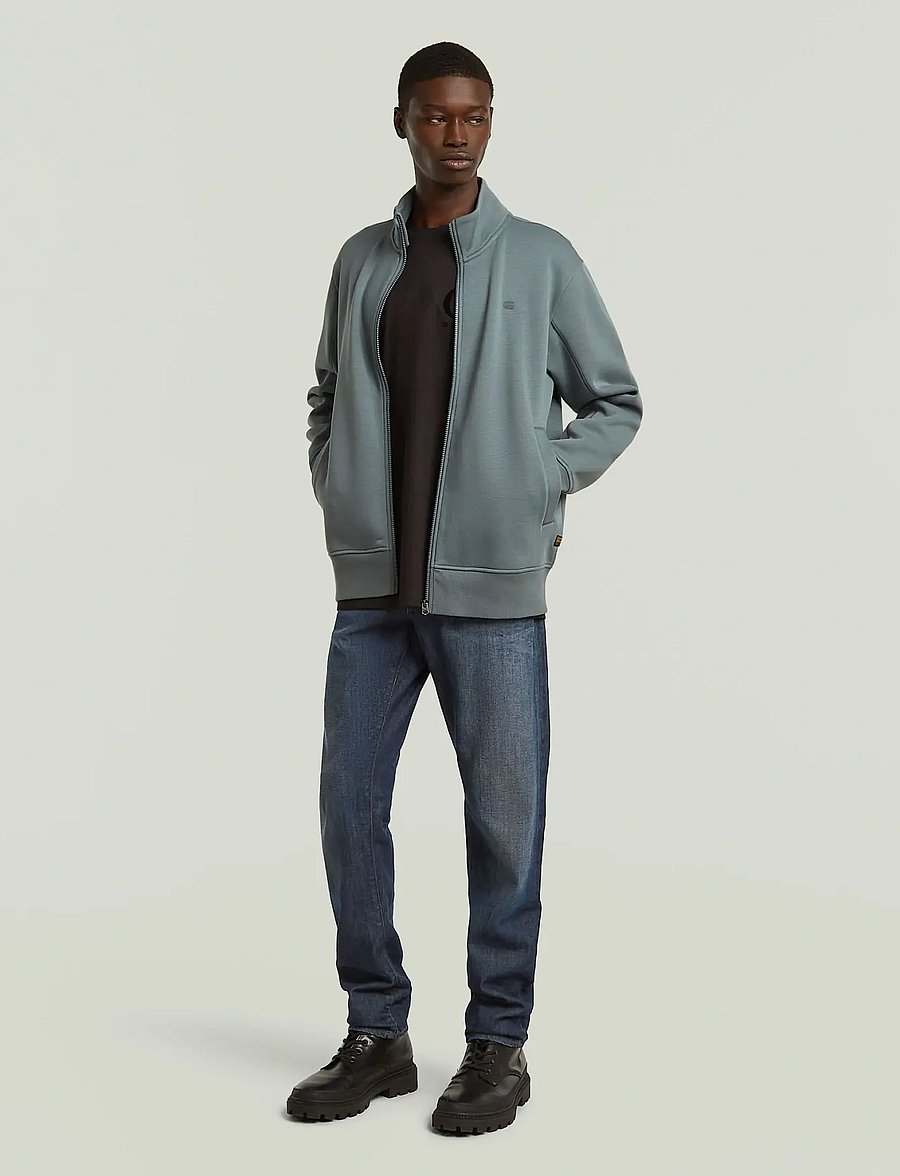 G-Star - Track jacket sw l\s - pullover mit durchgehendem reißverschluss - axis - 5