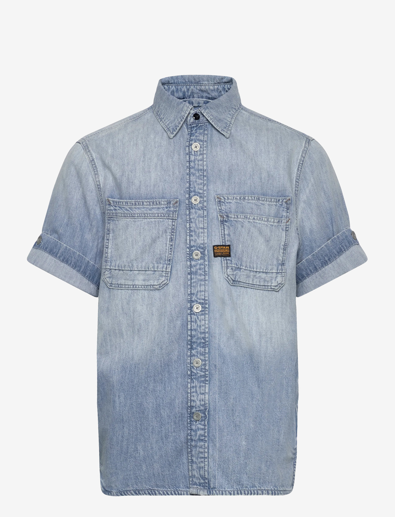G-Star Slanted Double Pocket Regular Shirt (GSD24602) - Denim