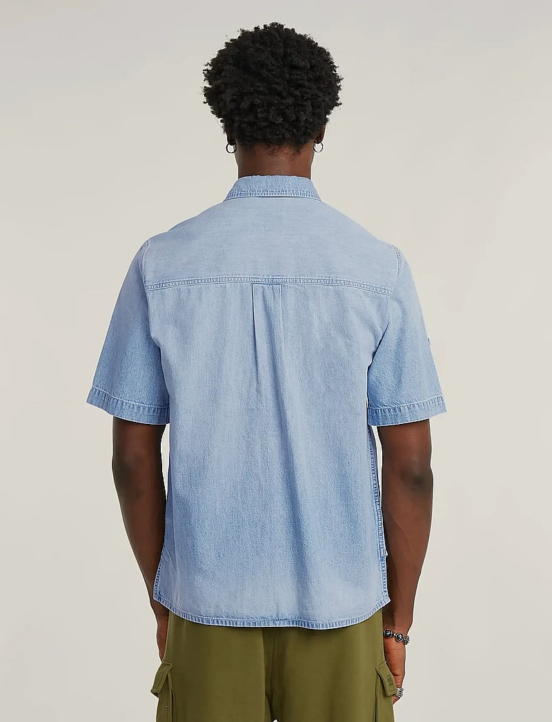 G-Star - Slanted double pocket regular shirt - jeanshemden - sun faded blue mist - 3