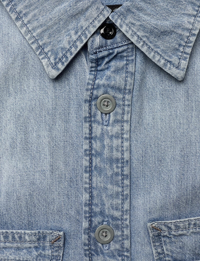 G-Star - Slanted double pocket regular shirt - jeanshemden - sun faded blue mist - 4