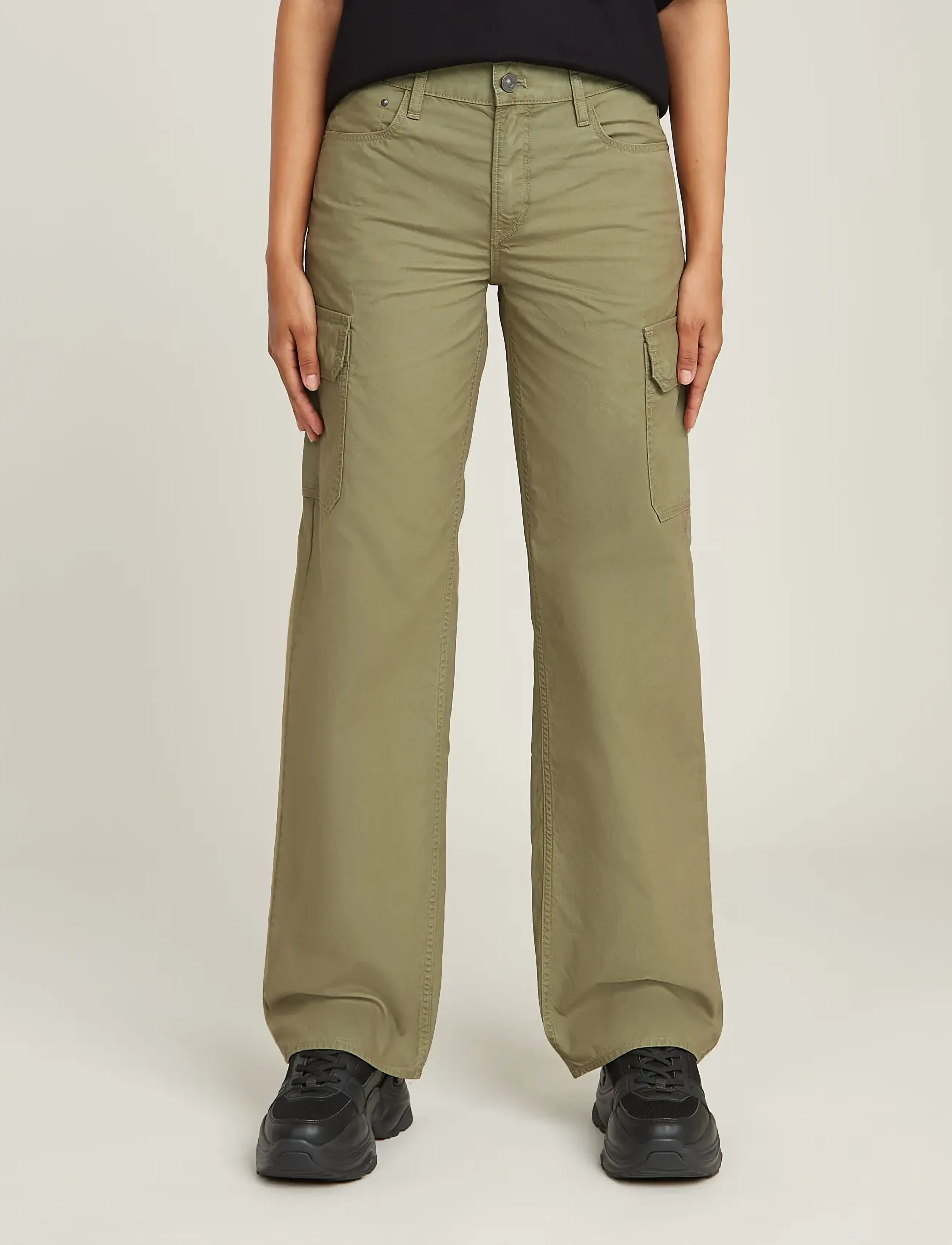 G-Star Judee Cargo Denim Wmn, 31 x 32, Trousers, Khakigrün - Pants, Frauen