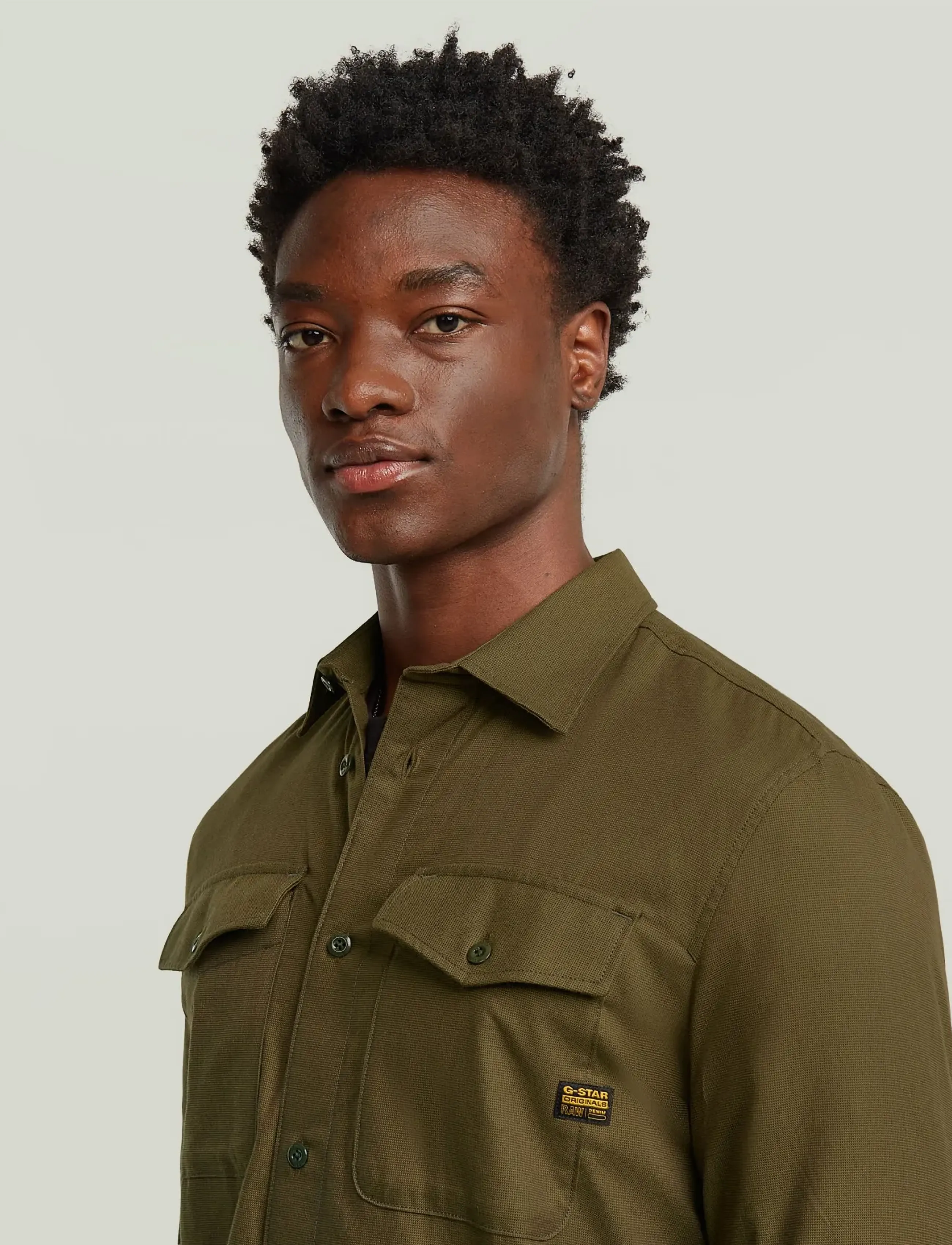 G-Star - Marine Slim Shirt l\s - casual skjortor - deep brown/dark olive oxford - 4
