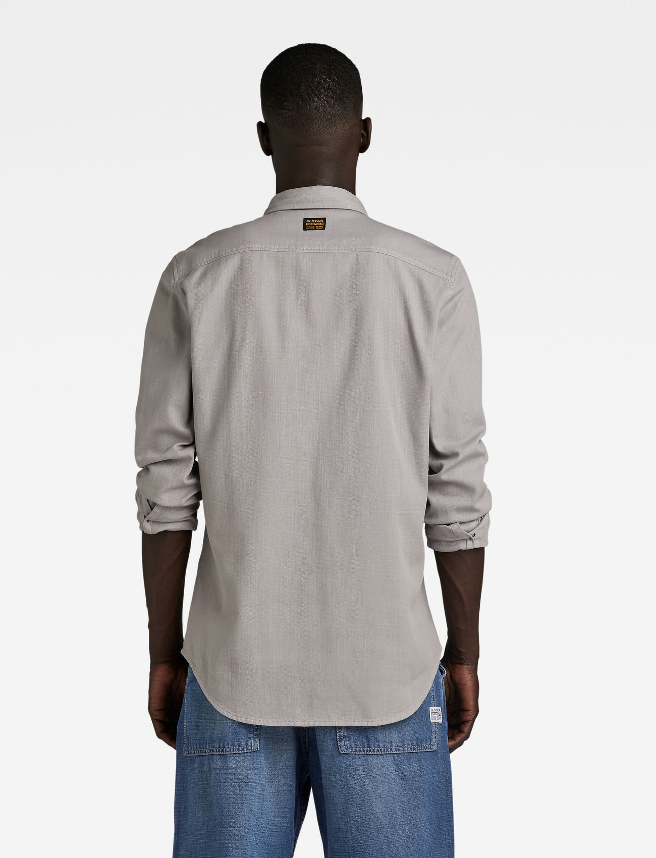 G-Star - Marine Slim Shirt l\s - casual skjorter - grey alloy gd - 3