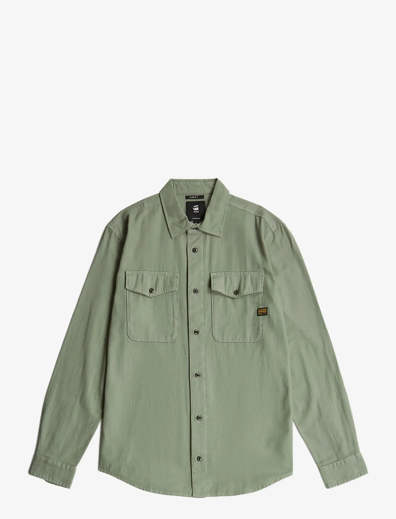 G-Star - Marine Slim Shirt l\s - casual skjorter - lt orphus gd - 1