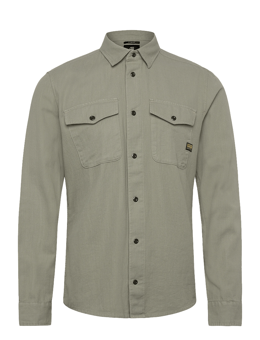 G-Star - Marine Slim Shirt l\s - casual skjortor - lt orphus gd - 1