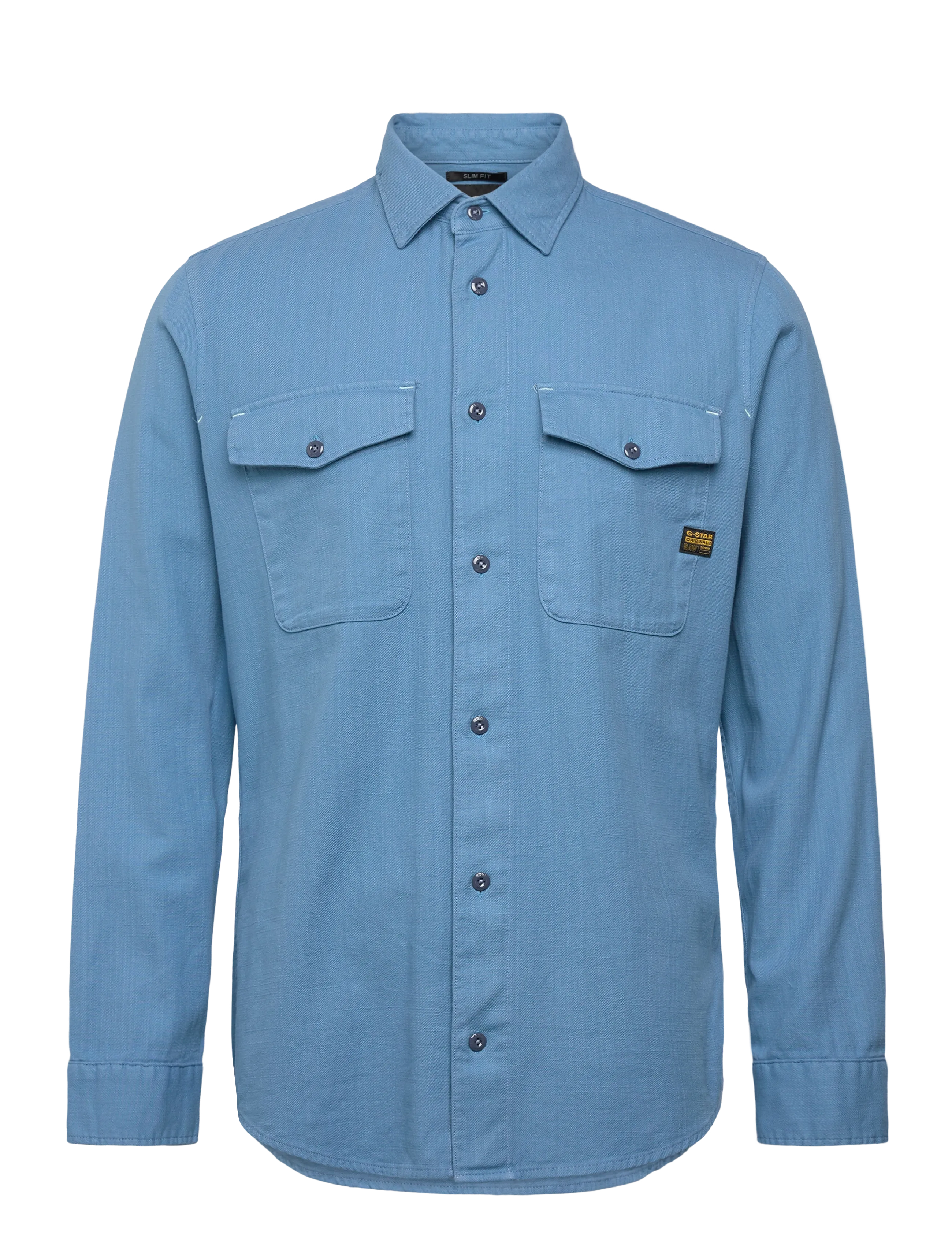 G-STAR Marine Slim Shirt L\S Blau - XS - Herren