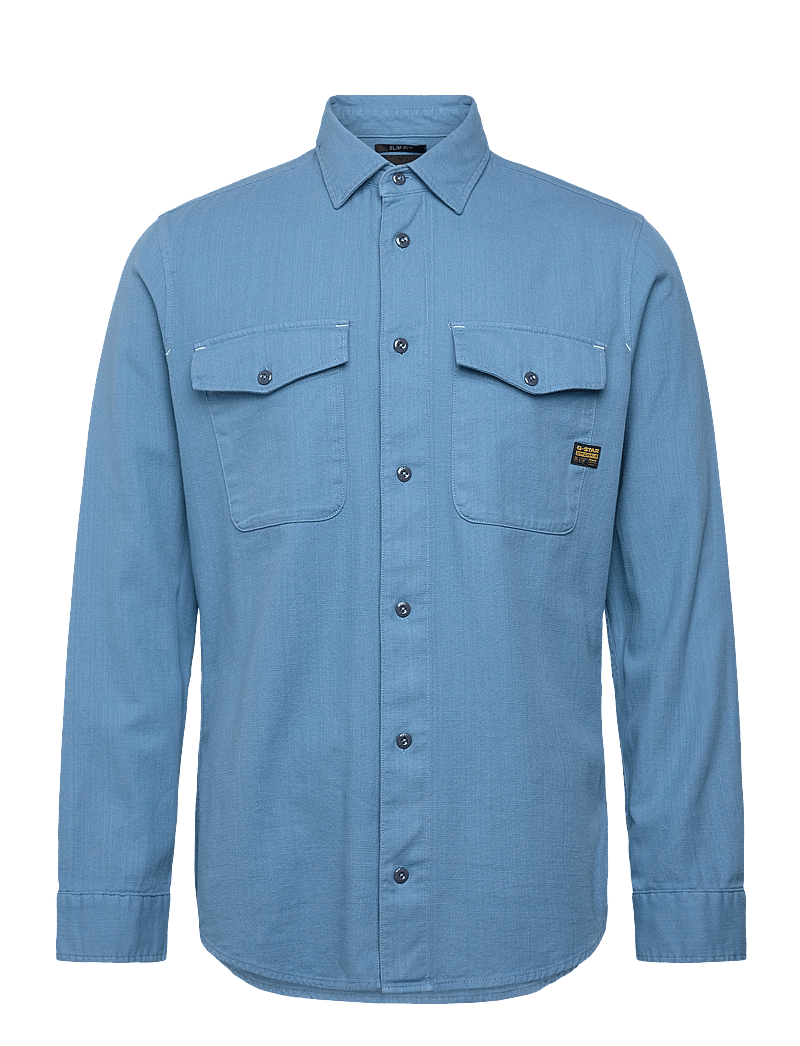 G-Star - Marine Slim Shirt l\s - casual skjorter - niagara gd - 0