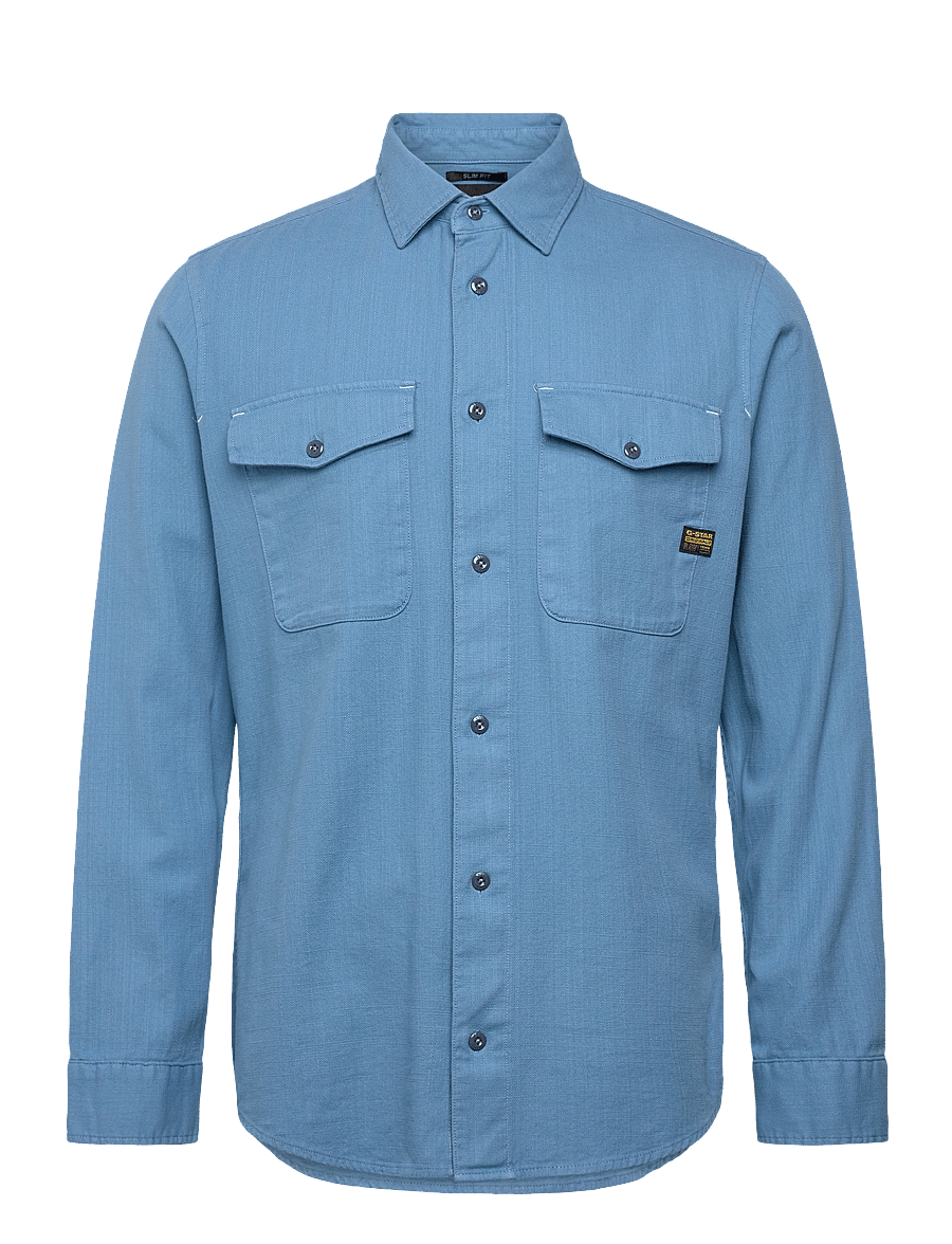 G-Star - Marine Slim Shirt l\s - casual skjorter - niagara gd - 0