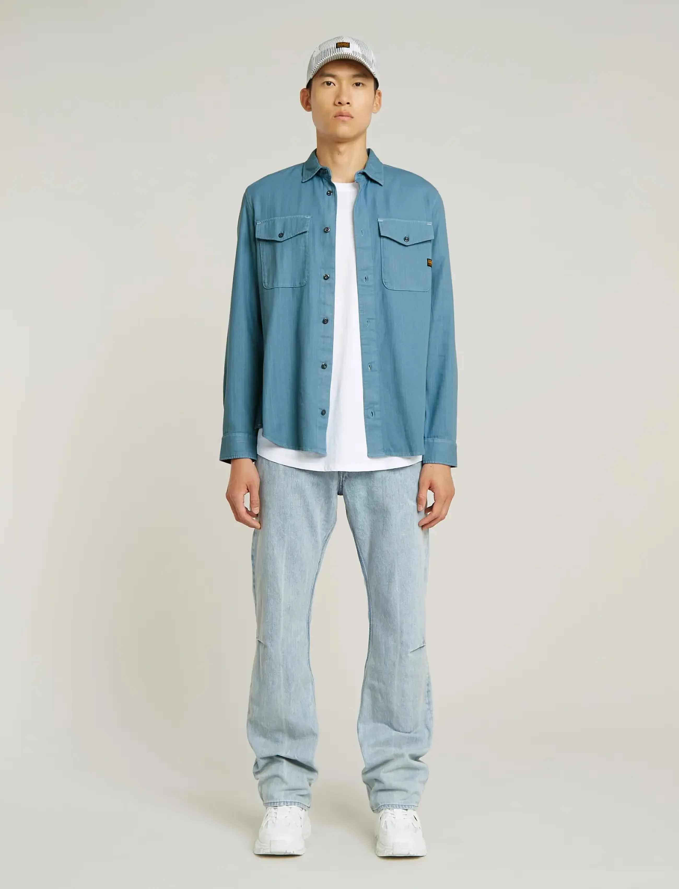 G-Star - Marine Slim Shirt l\s - casual skjorter - niagara gd - 3