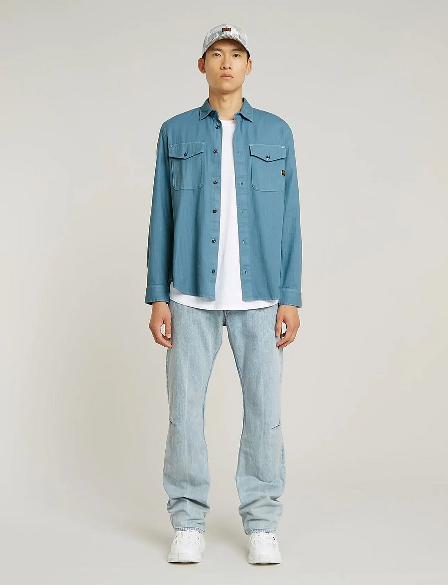 G-Star - Marine Slim Shirt l\s - casual skjorter - niagara gd - 3