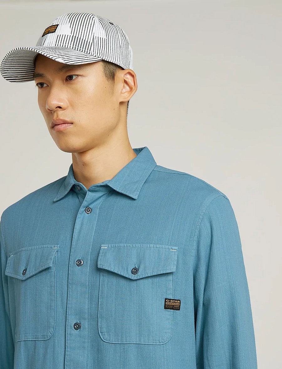 G-Star - Marine Slim Shirt l\s - casual skjorter - niagara gd - 5