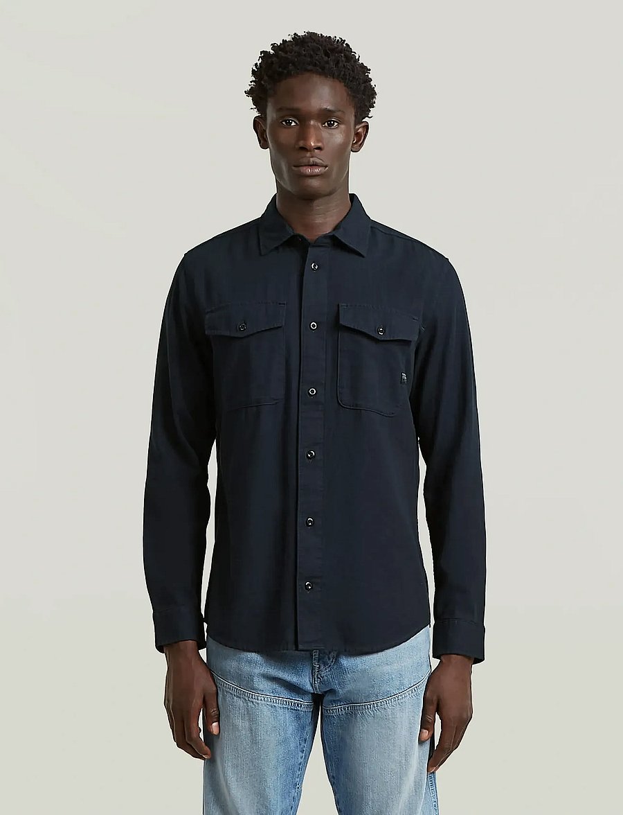 G-Star - Marine Slim Shirt l\s - casual skjorter - salute gd - 0