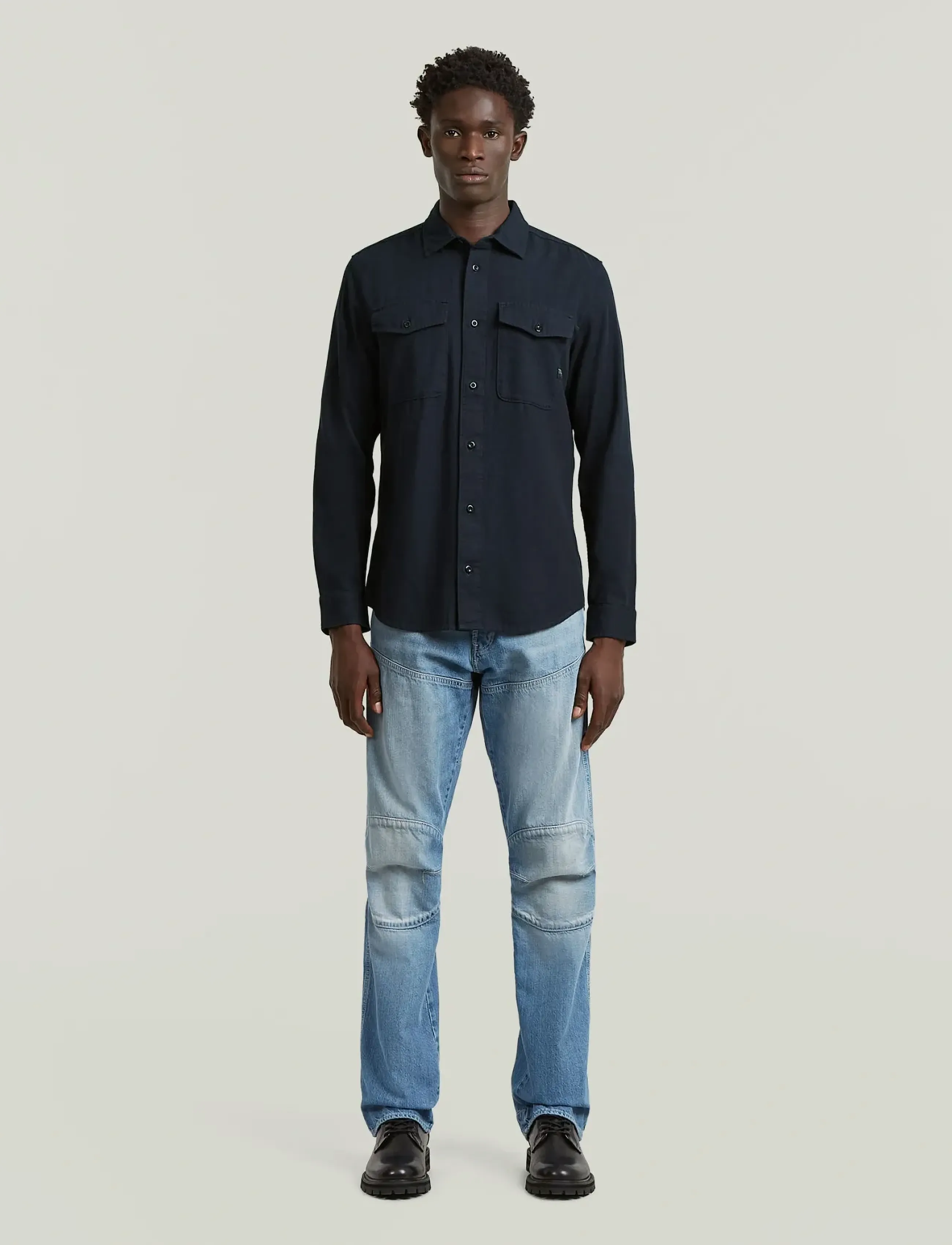 G-Star - Marine Slim Shirt l\s - vabaajasärgid - salute gd - 4