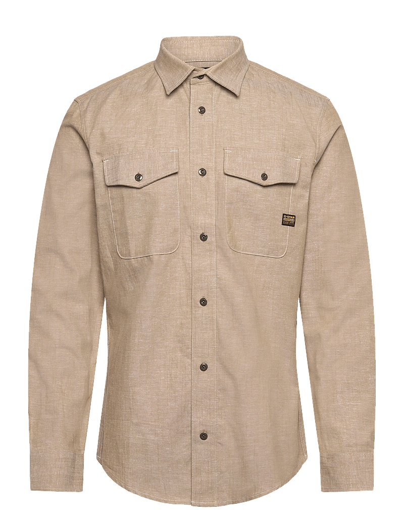 G-Star - Marine Slim Shirt l\s - casual skjorter - toggee/milk - 0