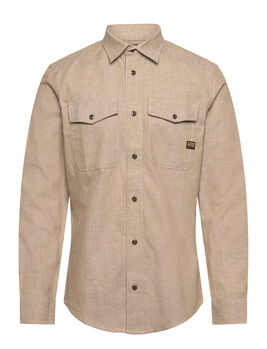 G-Star - Marine Slim Shirt l\s - casual skjortor - toggee/milk - 0