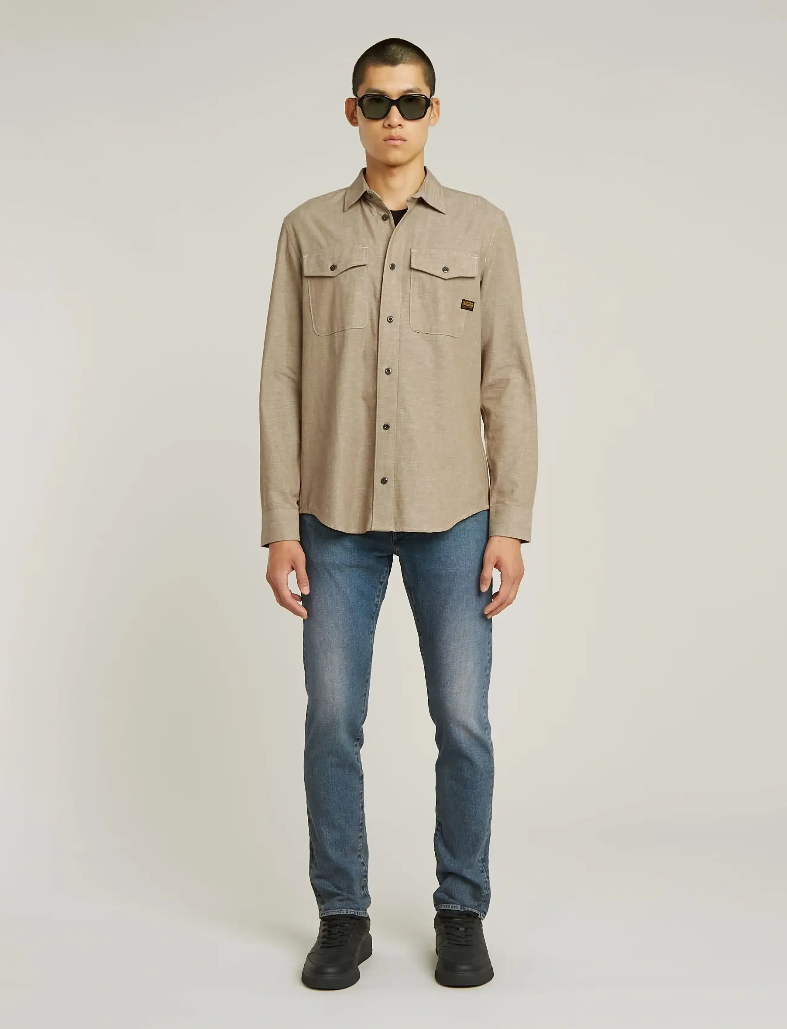 G-Star - Marine Slim Shirt l\s - chemises décontractées - toggee/milk - 3