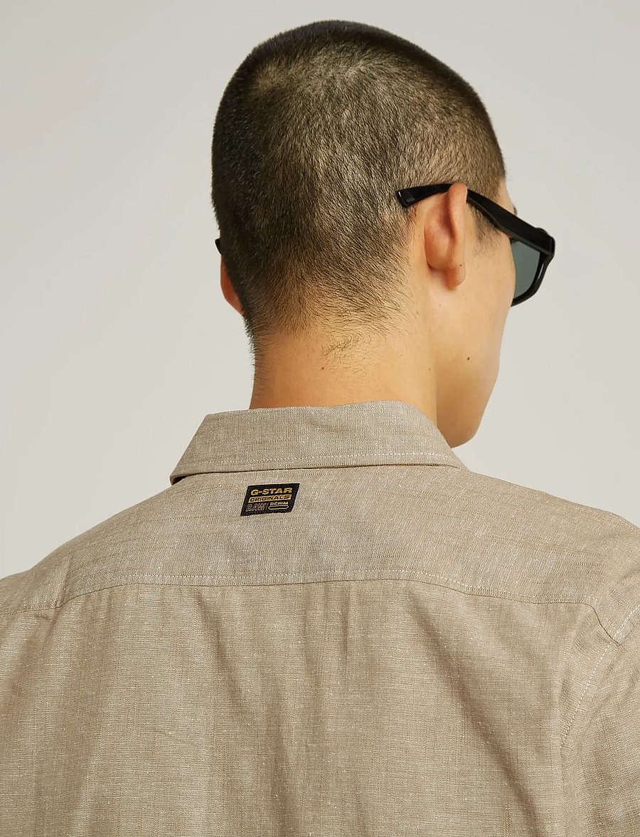 G-Star - Marine Slim Shirt l\s - casual skjortor - toggee/milk - 5