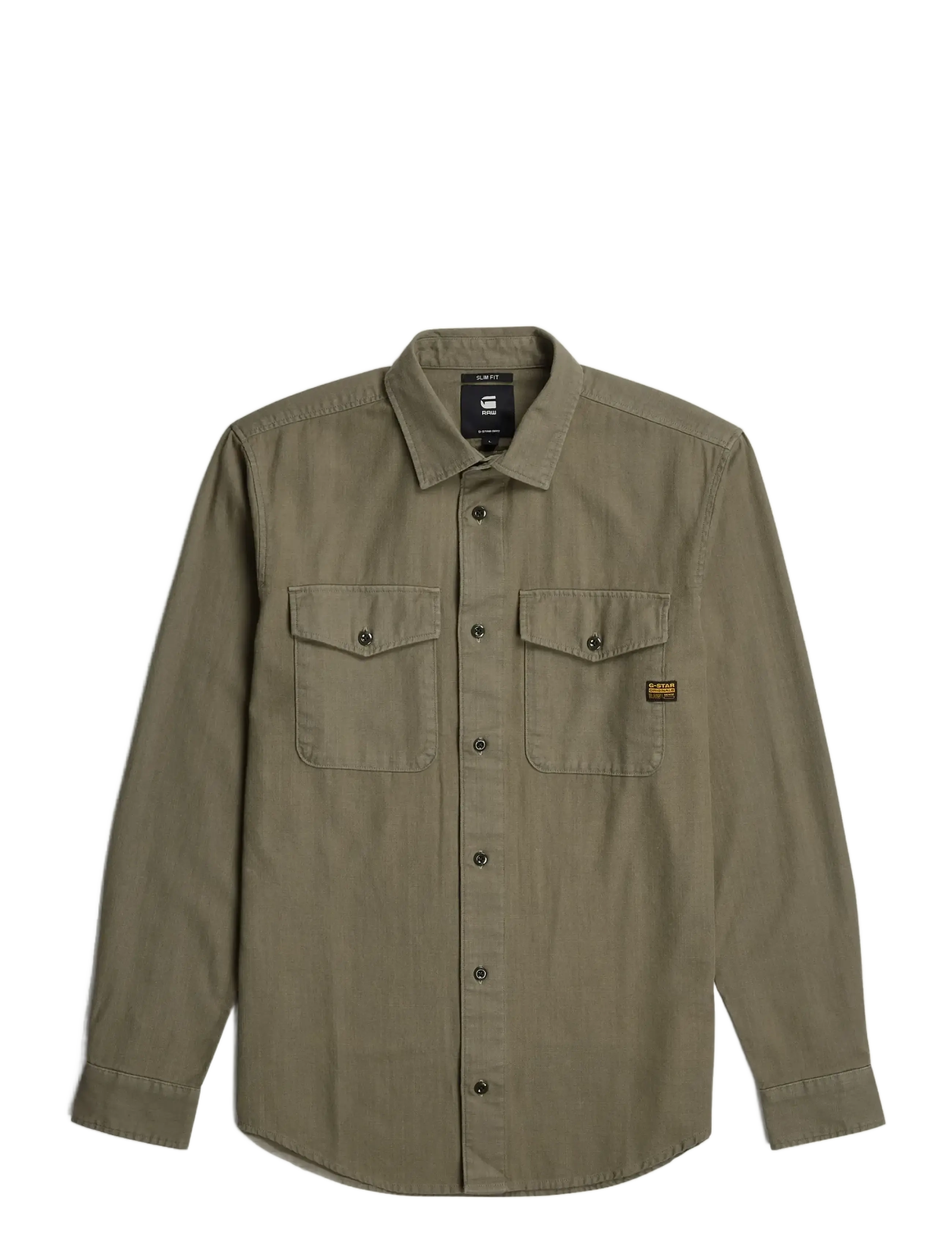 G-STAR Marine Slim Shirt L\S Khaki - S - Herren