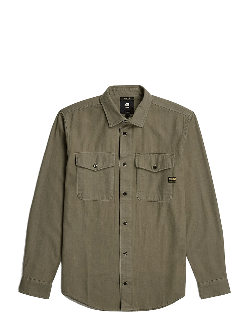 G-Star - Marine Slim Shirt l\s - casual skjortor - turf gd - 1