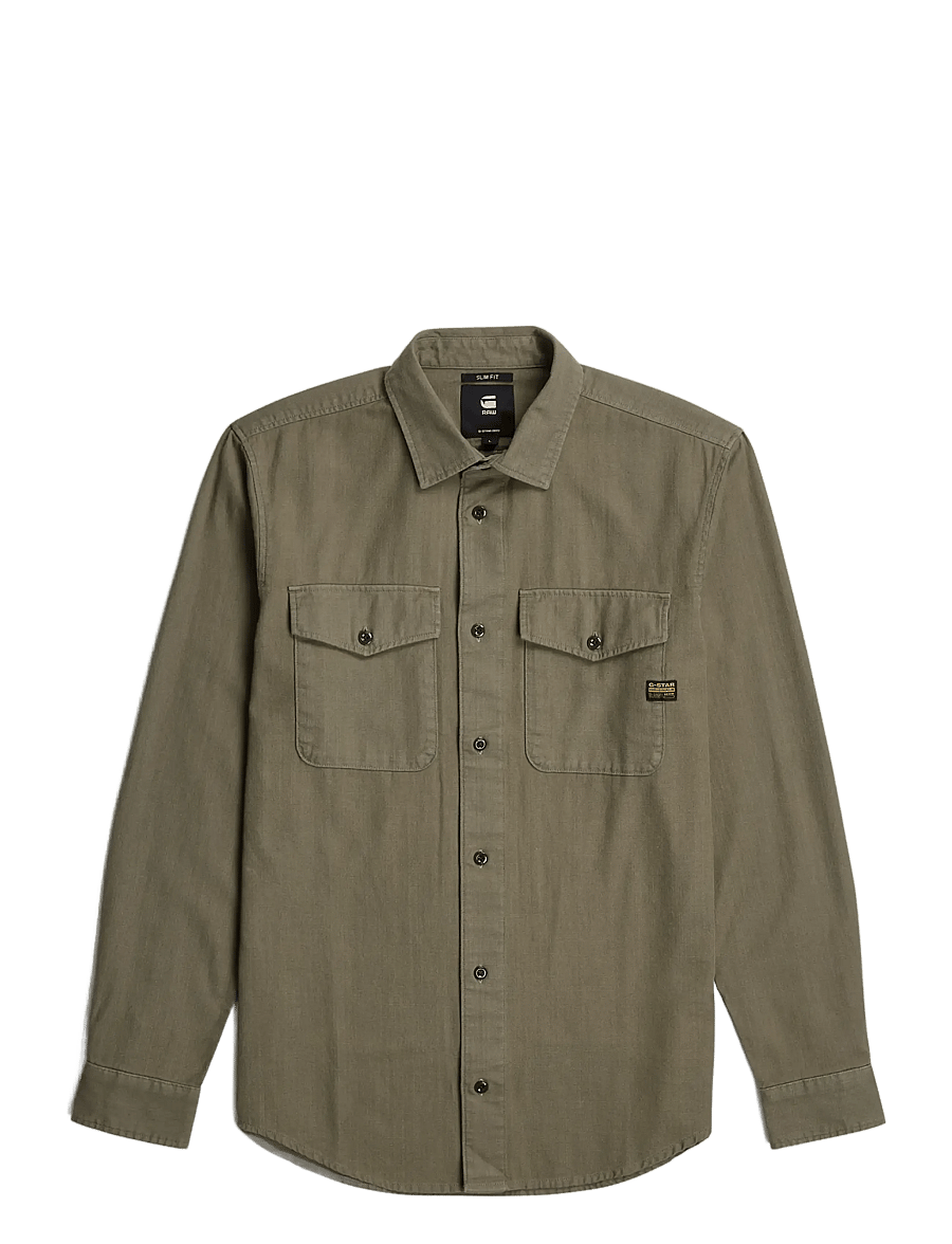 G-Star - Marine Slim Shirt l\s - casual skjorter - turf gd - 1