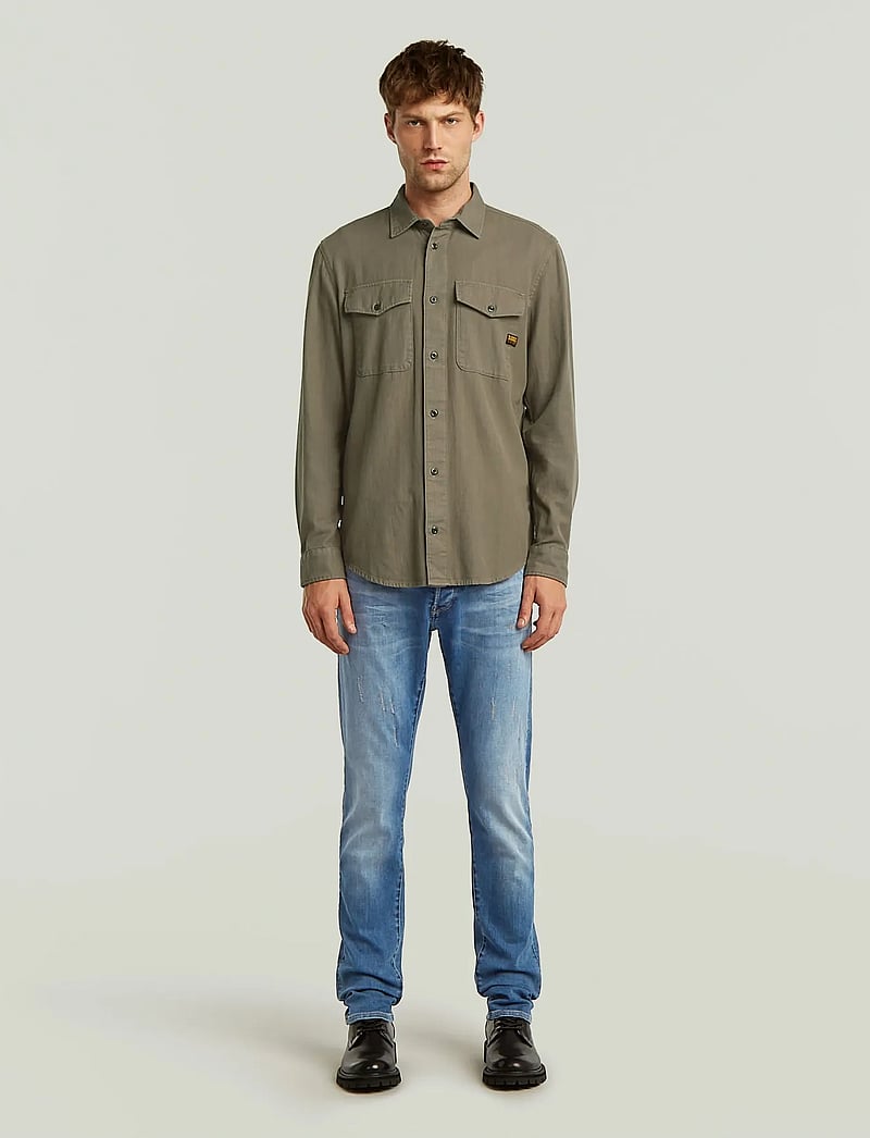 G-Star - Marine Slim Shirt l\s - casual skjortor - turf gd - 0