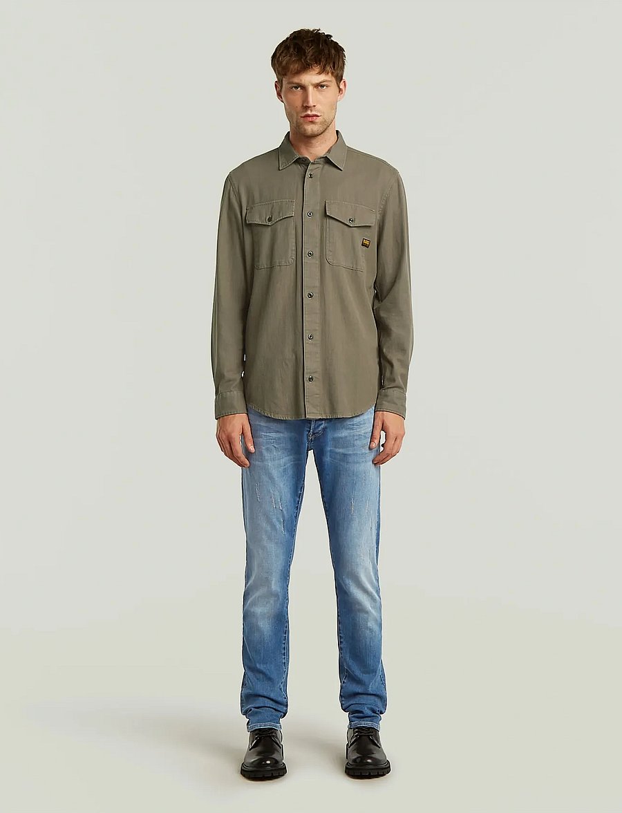 G-Star - Marine Slim Shirt l\s - casual skjorter - turf gd - 0
