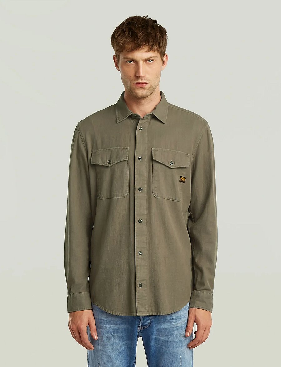 G-Star - Marine Slim Shirt l\s - casual skjorter - turf gd - 3