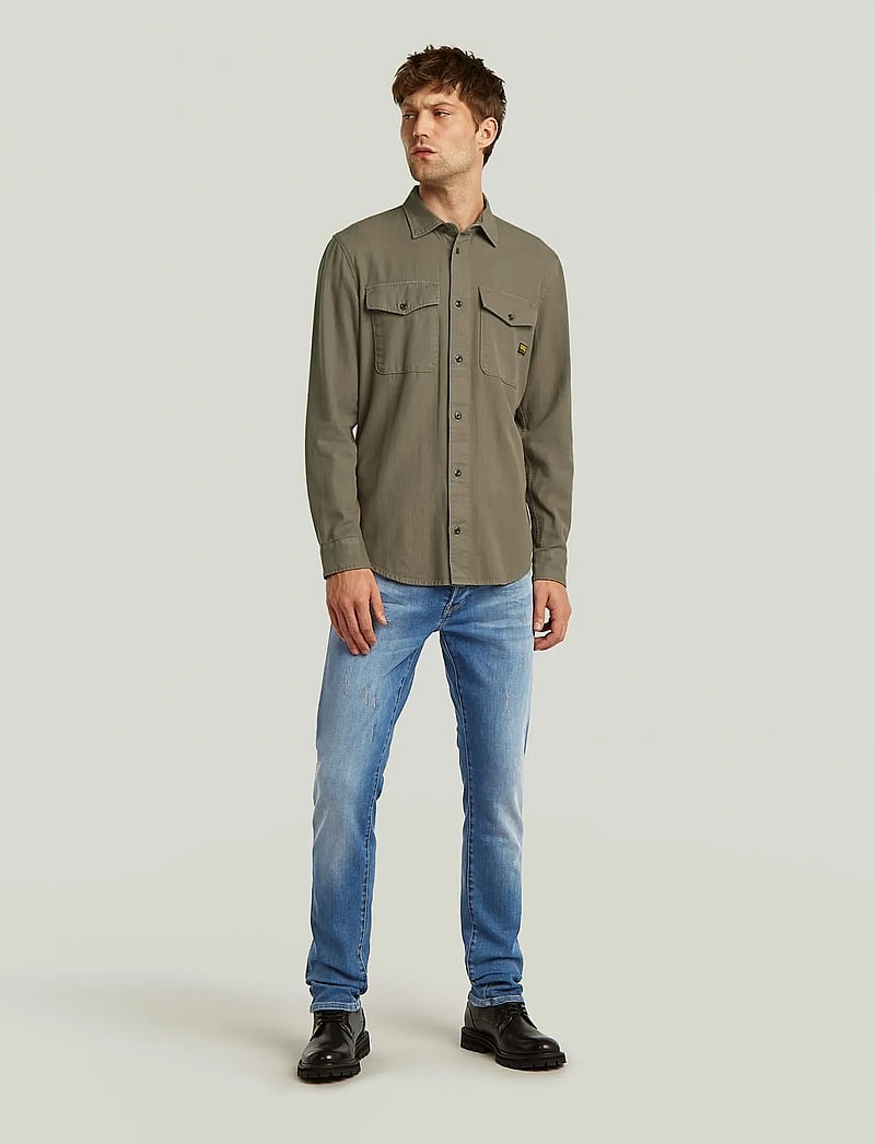 G-Star - Marine Slim Shirt l\s - casual skjortor - turf gd - 5