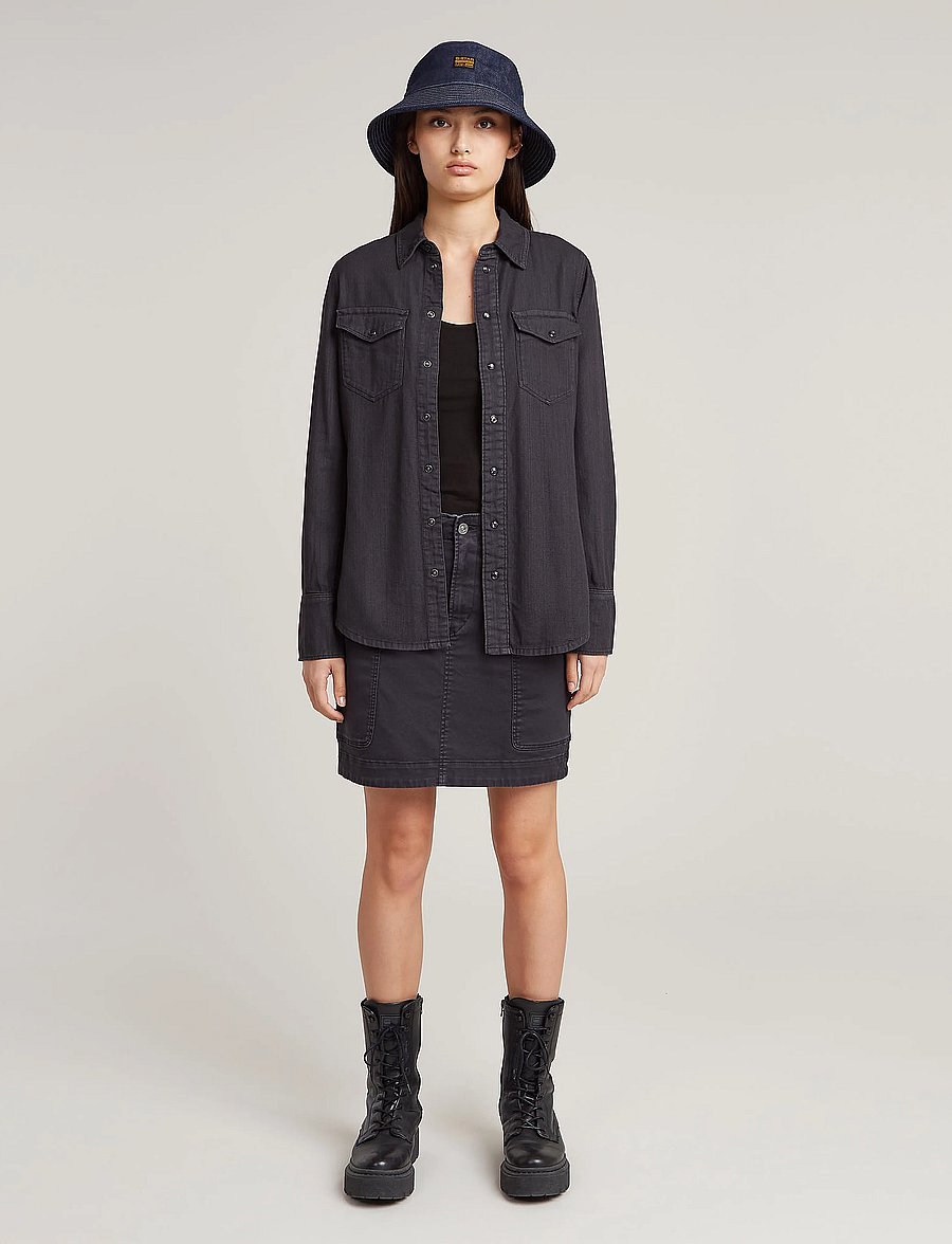 G-Star - Cargo short skirt wmn - jeansröcke - petrol gd - 3