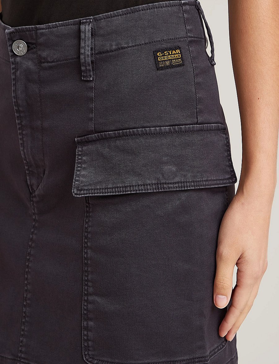 G-Star - Cargo short skirt wmn - jeansröcke - petrol gd - 4