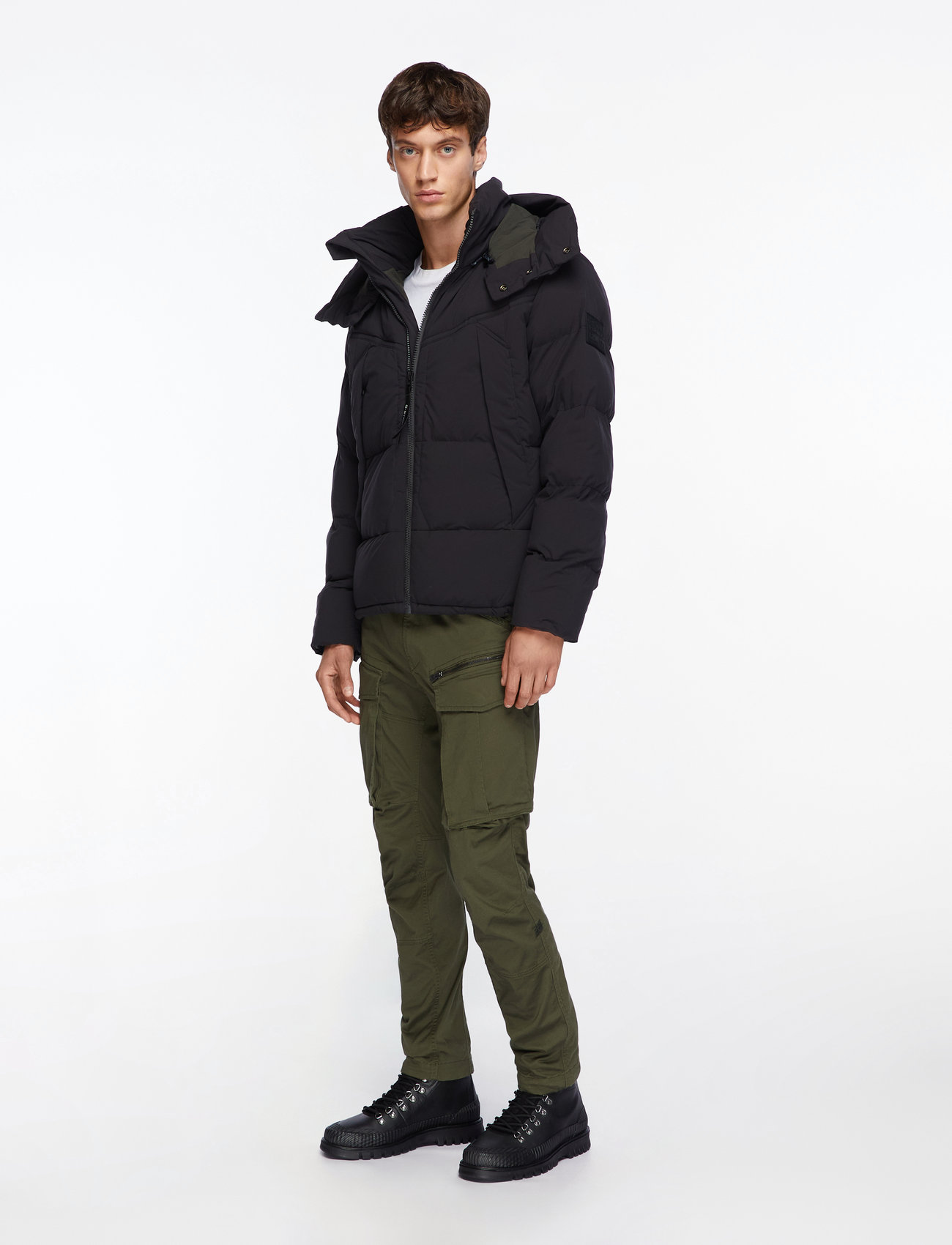 G-Star - G- Whistler Pdd Hdd Jkt 2.0 - vinterjackor - dk black - 3