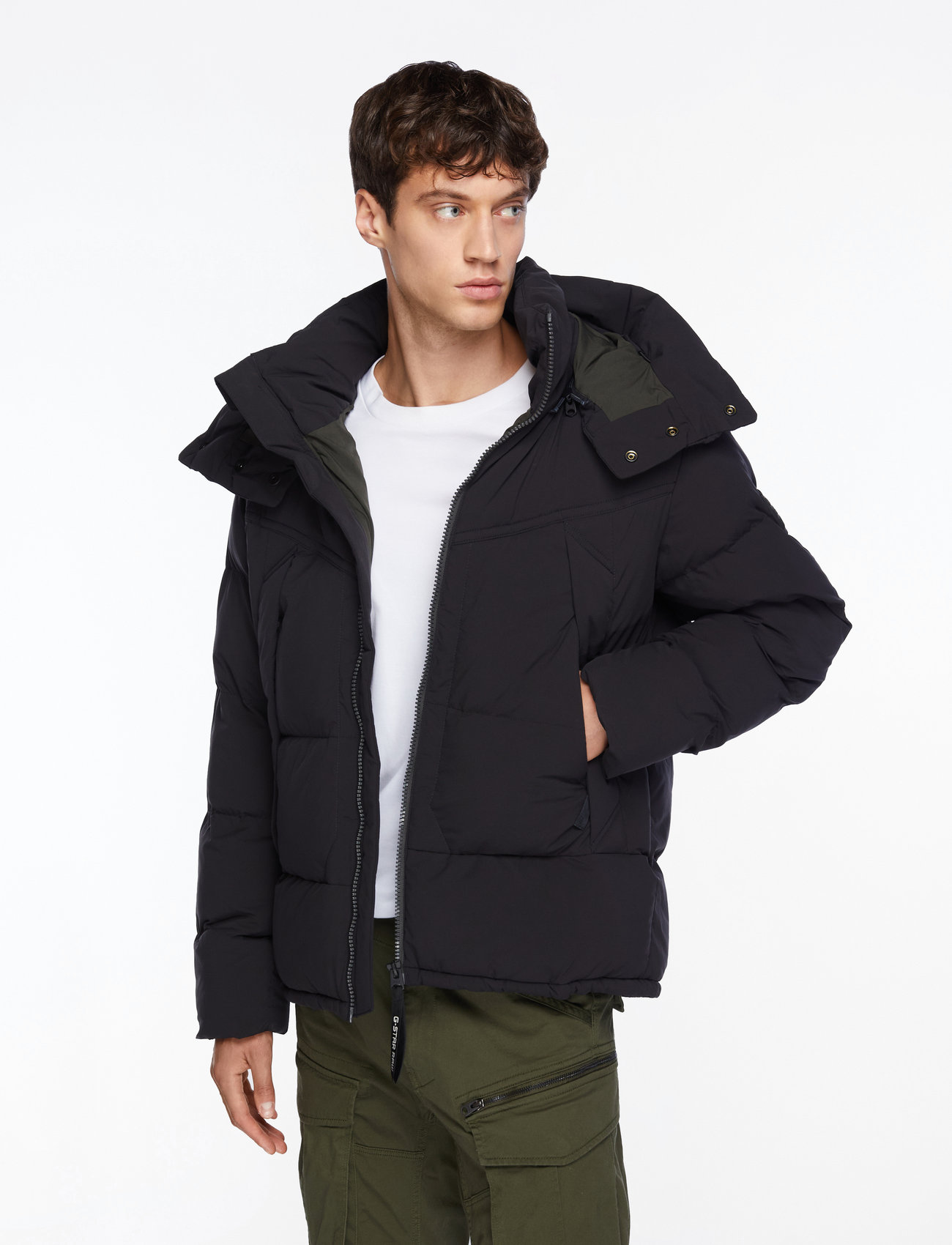 G-Star - G- Whistler Pdd Hdd Jkt 2.0 - vinterjackor - dk black - 0