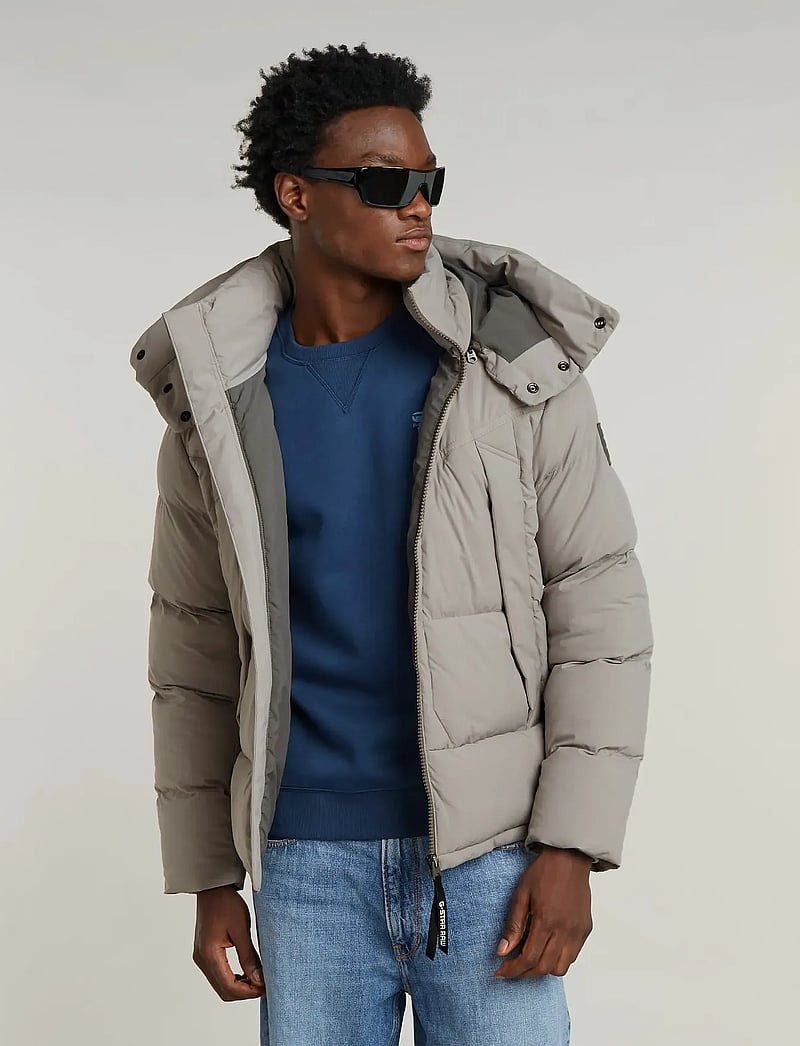 G-Star - G- Whistler Pdd Hdd Jkt 2.0 - vinterjakker - elephant skin - 0