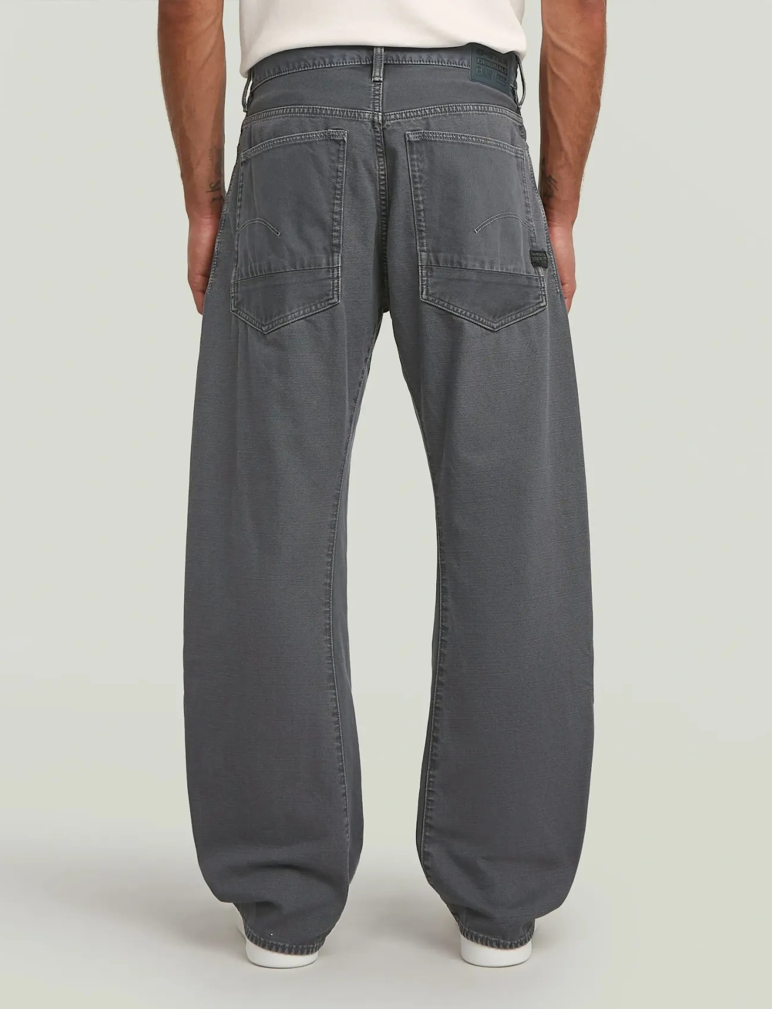 G-Star - Bend 3D Loose - bukser & jeans - india ink-folkstone gray double dye - 2