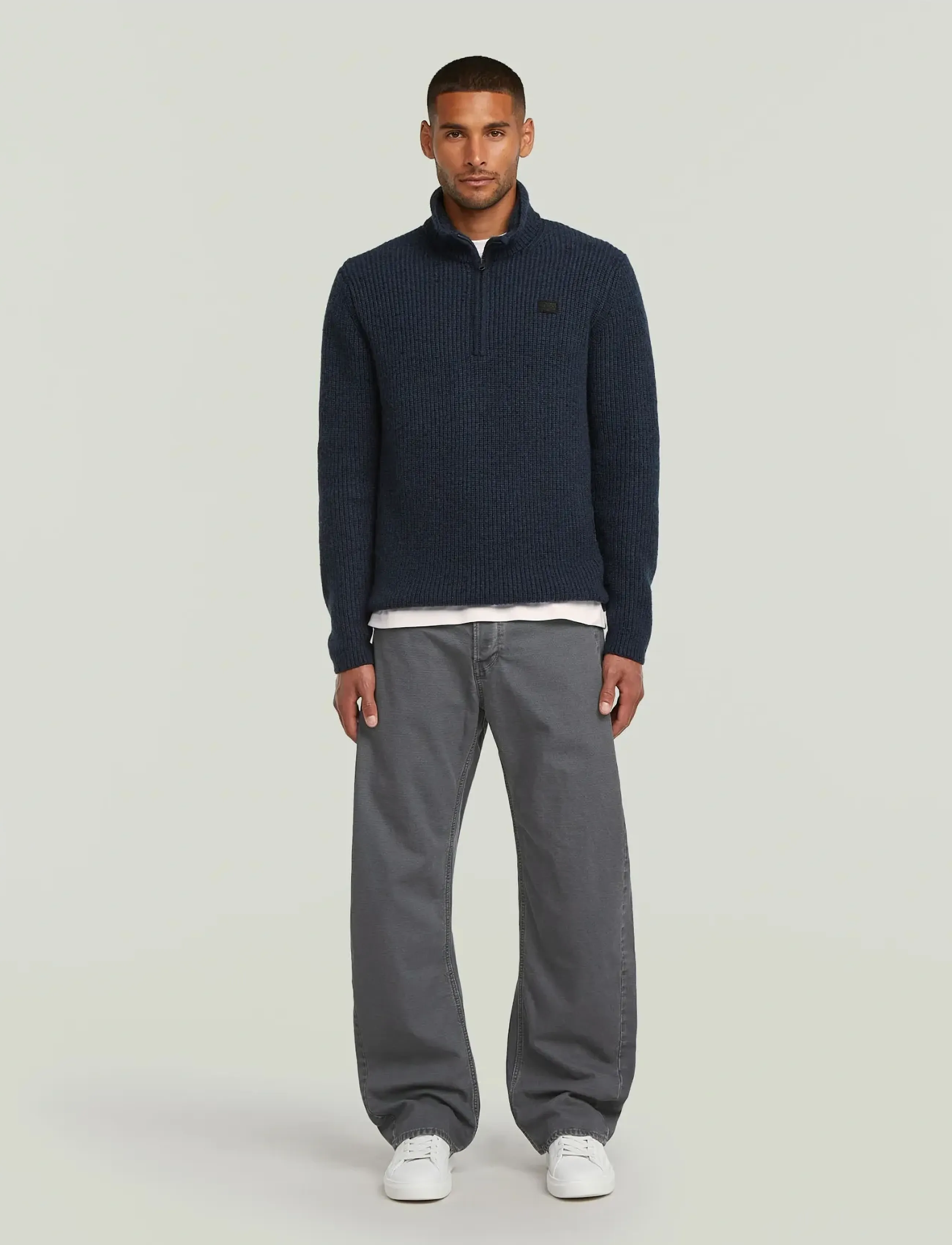 G-Star - Bend 3D Loose - bukser & jeans - india ink-folkstone gray double dye - 3
