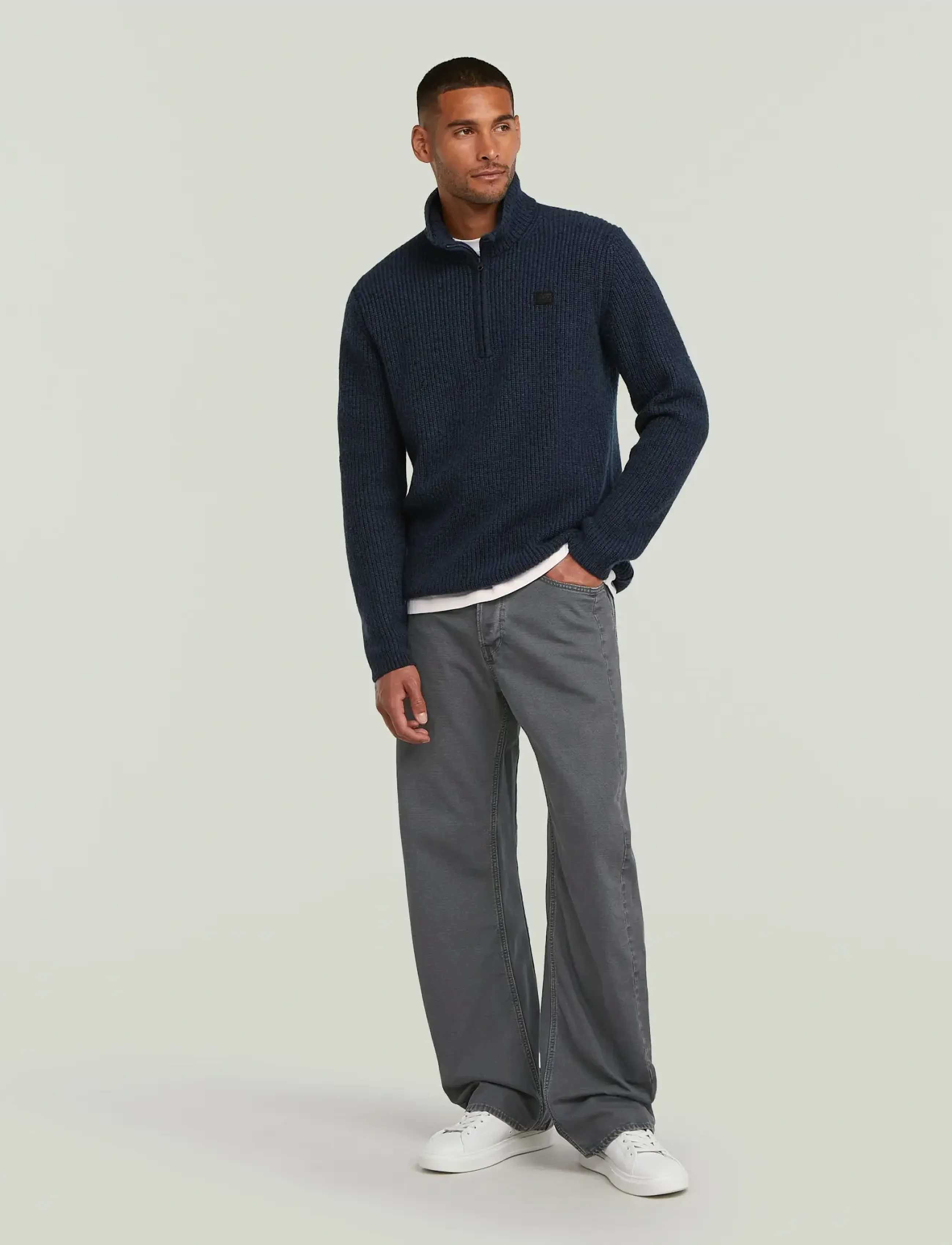 G-Star - Bend 3D Loose - bukser & jeans - india ink-folkstone gray double dye - 5