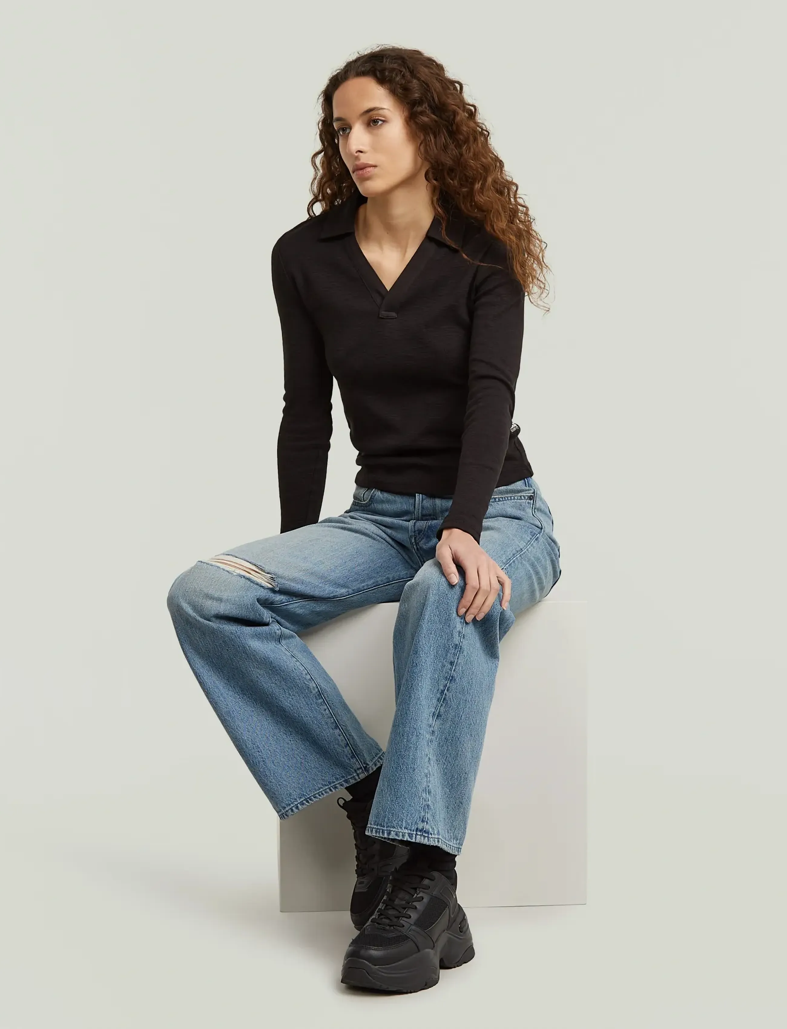 G-Star - Bowey 3D Boyfriend Wmn - raka jeans - vintage ripped mine dust - 4