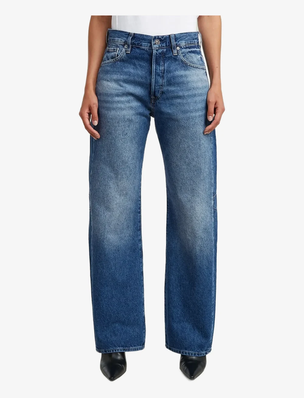 G-Star - Bowey 3D Boyfriend Wmn - proste dżinsy - faded blue chrome - 0