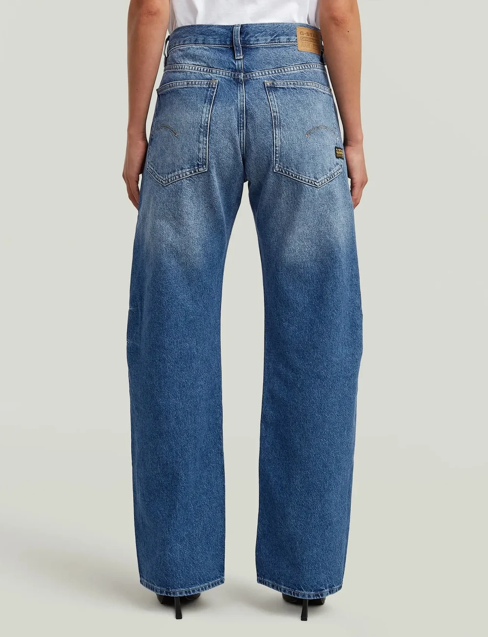 G-Star - Bowey 3D Boyfriend Wmn - proste dżinsy - faded blue chrome - 1