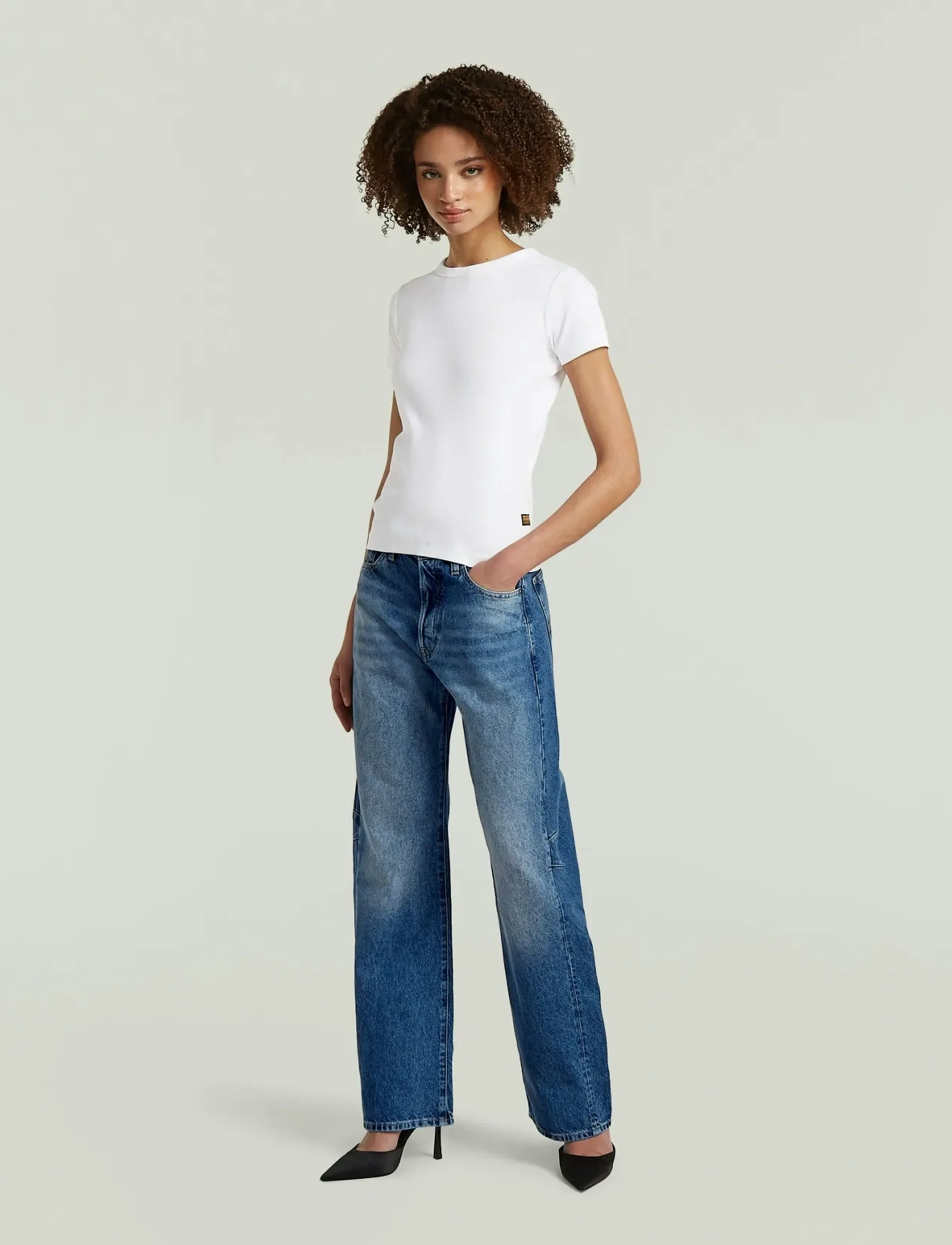 G-Star - Bowey 3D Boyfriend Wmn - gerade jeans - faded blue chrome - 5
