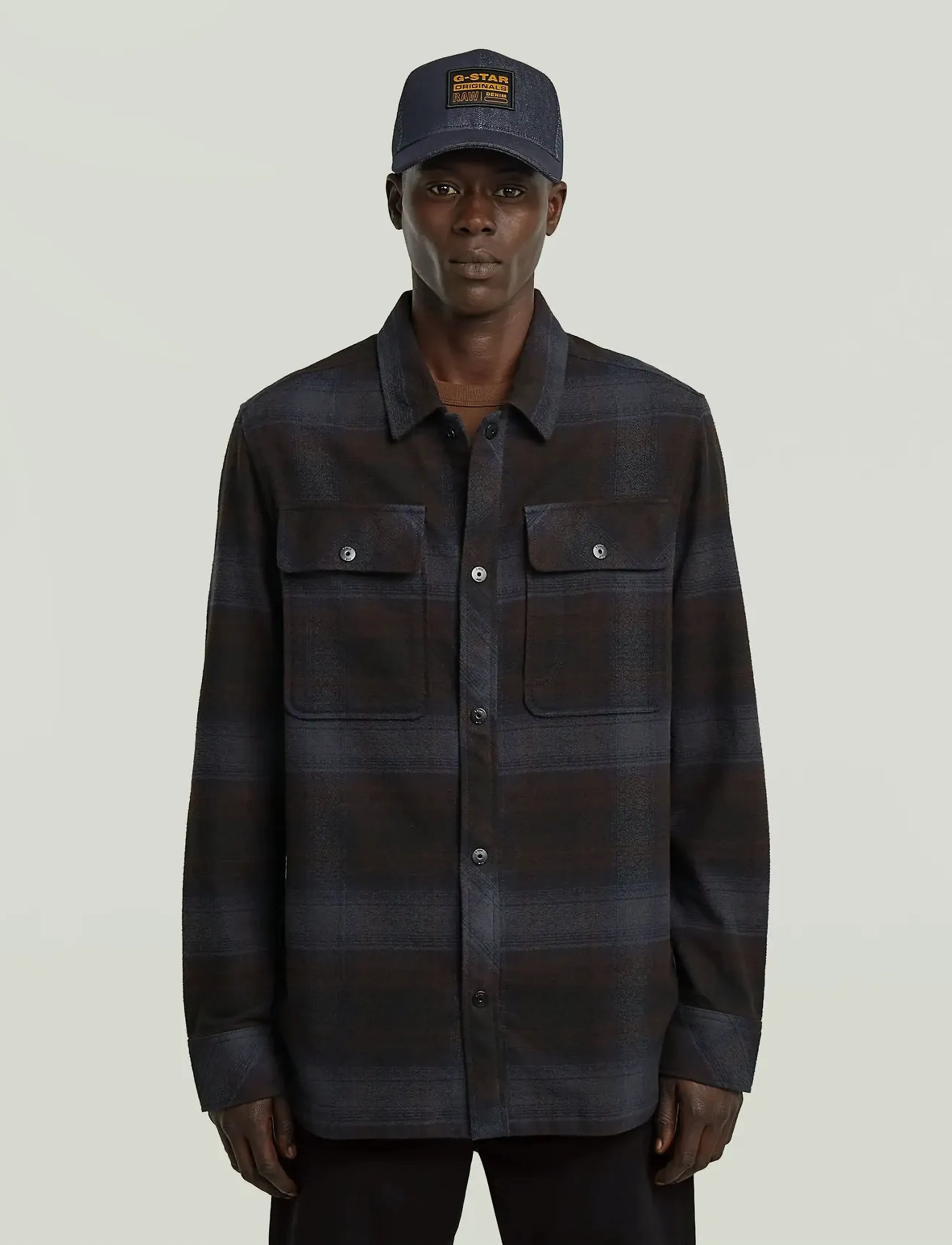 G-Star Gpo Overshirt, Mænd, Ternet Overshirt, Multi/mønstret, Str: M