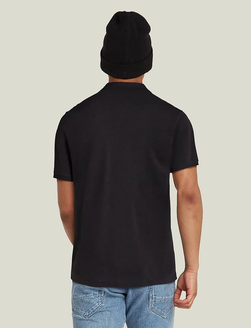G-Star - Oluv slim polo s\s - kurzärmelig - dk black - 3