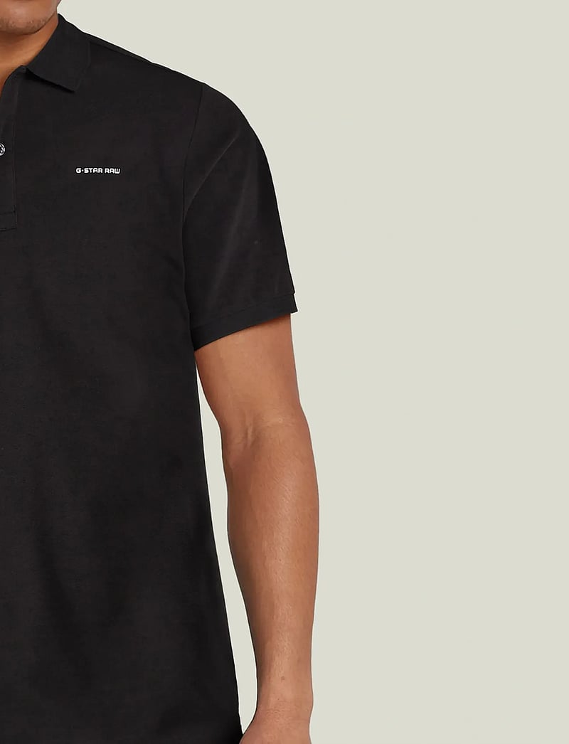 G-Star - Oluv slim polo s\s - kurzärmelig - dk black - 4