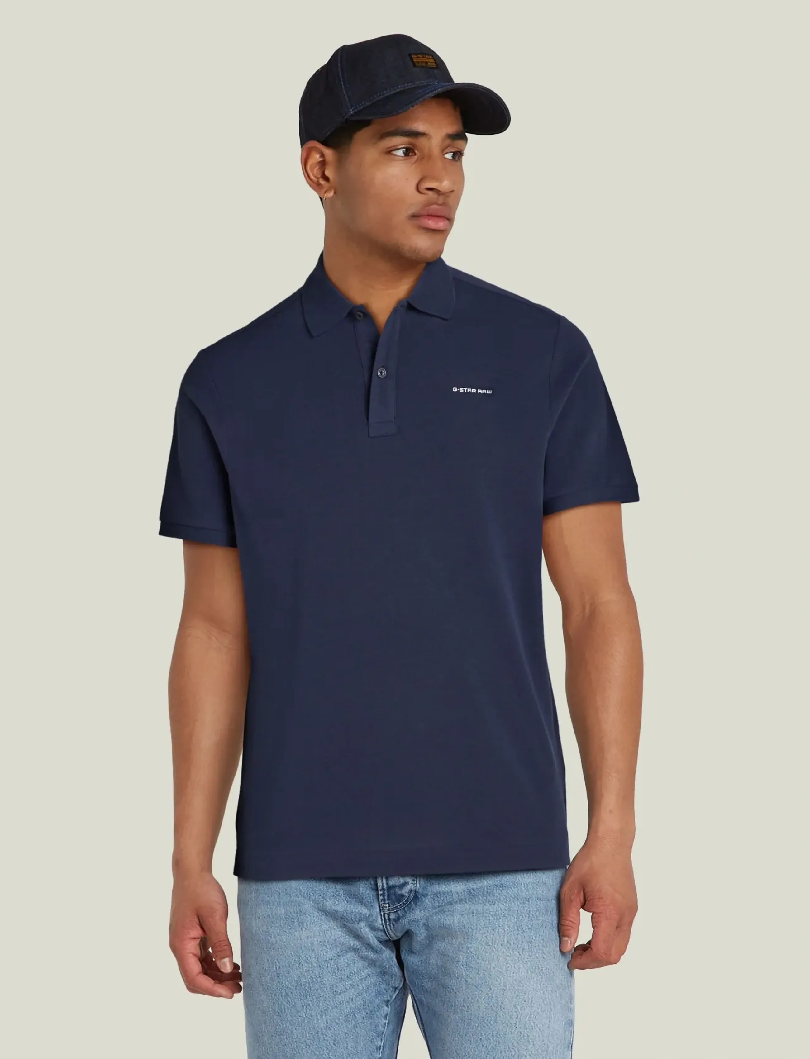 G-Star Oluv slim polo s\s - New arrivals - SARTHO BLUE / navy