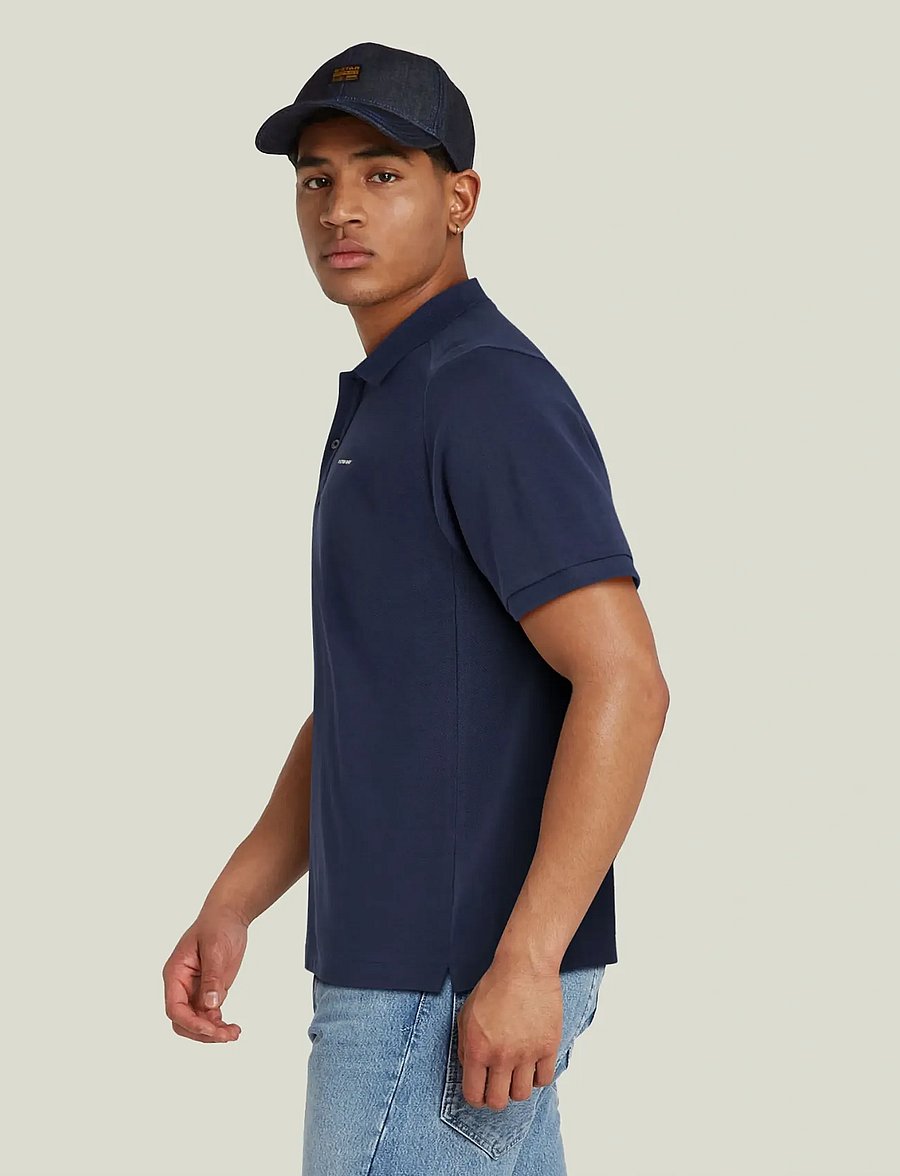 G-Star - Oluv slim polo s\s - kurzärmelig - sartho blue - 2