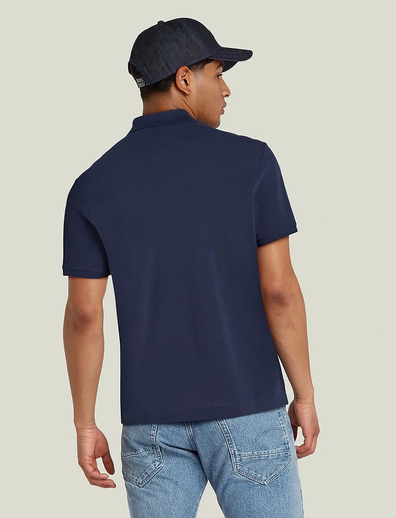 G-Star - Oluv slim polo s\s - kurzärmelig - sartho blue - 3