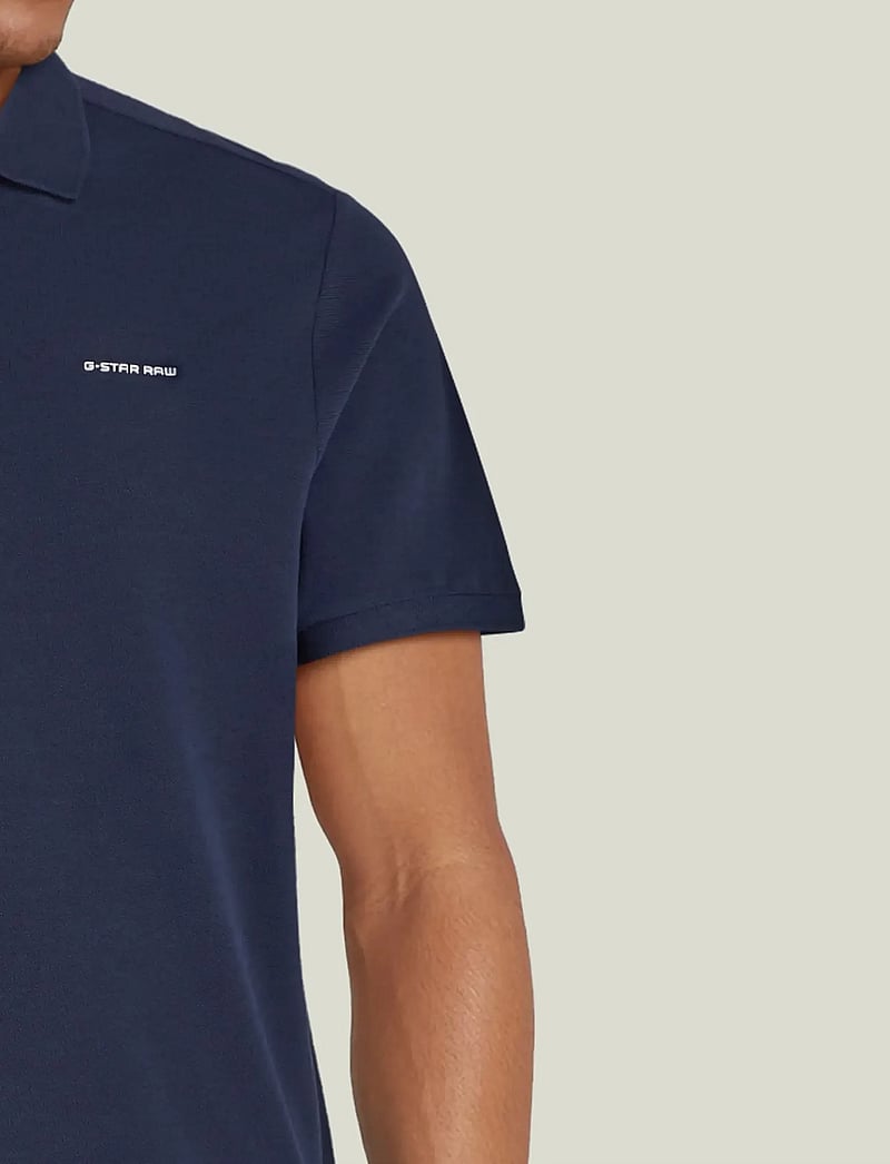 G-Star - Oluv slim polo s\s - kurzärmelig - sartho blue - 4