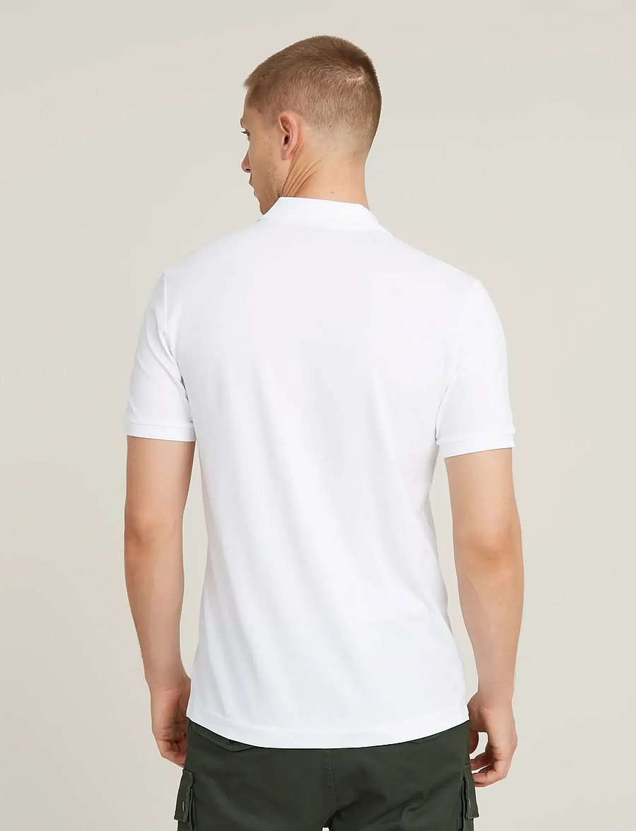 G-Star - Oluv slim polo s\s - kurzärmelig - white - 3