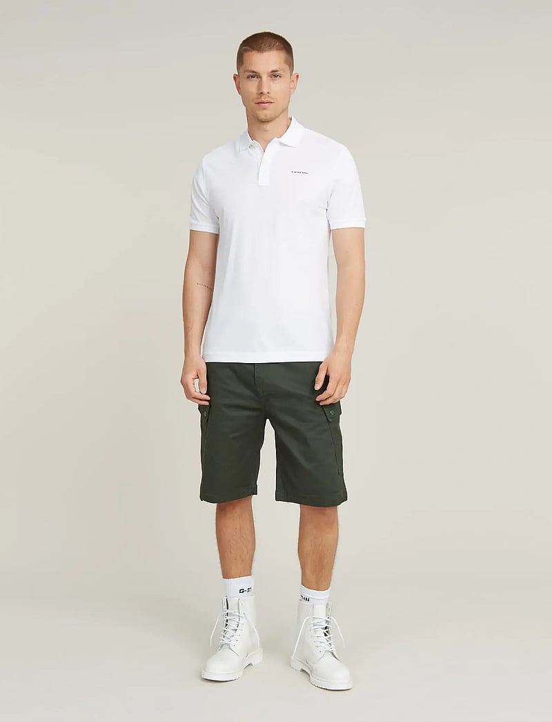 G-Star - Oluv slim polo s\s - kurzärmelig - white - 4